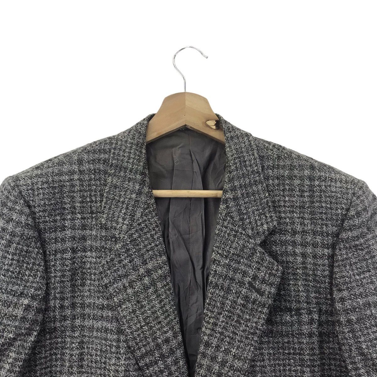 Christian Dior Monsieur CHRISTIAN DIOR MONSIEUR French Brand Check Grey Blazer Coat Size US M / EU 48-50 / 2 - 2 Thumbnail