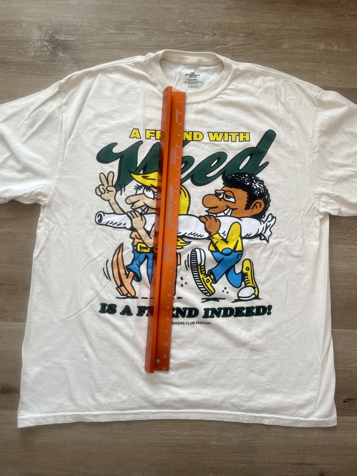 Band Tees A FRIEND WITH WEED 2022 Smokers Club Festival Big Joint Tee Size US XXL / EU 58 / 5 - 12 Thumbnail