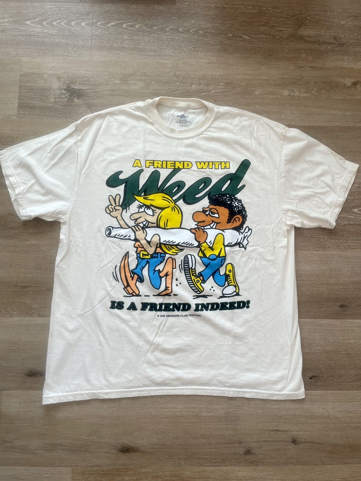 Band Tees A FRIEND WITH WEED 2022 Smokers Club Festival Big Joint Tee Size US XXL / EU 58 / 5 - 2 Thumbnail