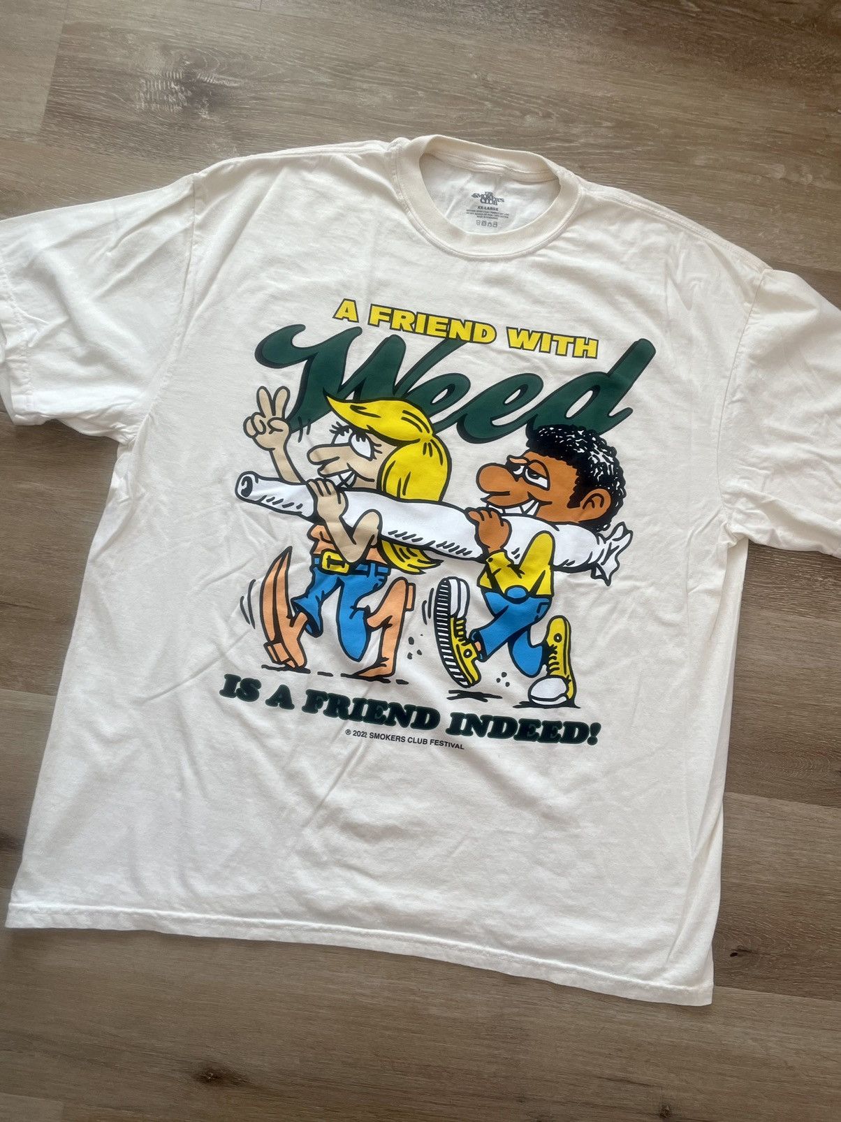 Band Tees A FRIEND WITH WEED 2022 Smokers Club Festival Big Joint Tee Size US XXL / EU 58 / 5 - 3 Thumbnail