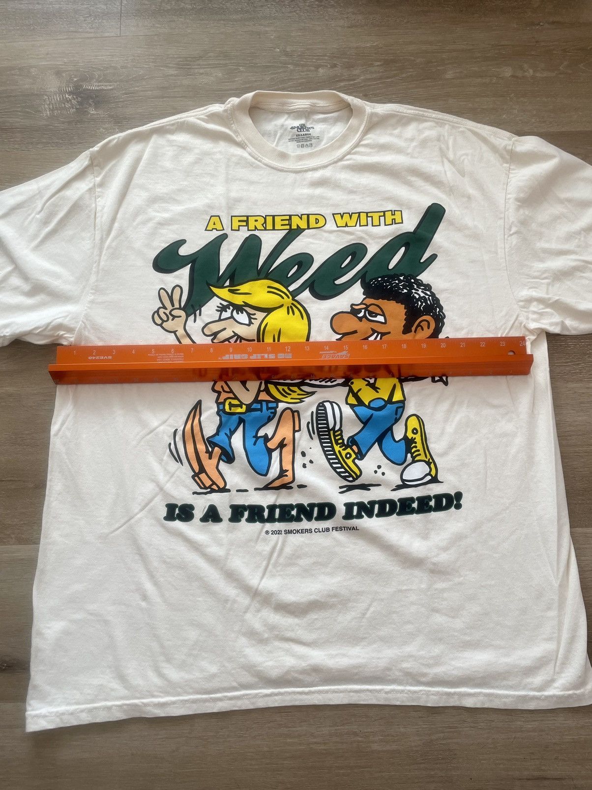 Band Tees A FRIEND WITH WEED 2022 Smokers Club Festival Big Joint Tee Size US XXL / EU 58 / 5 - 10 Thumbnail