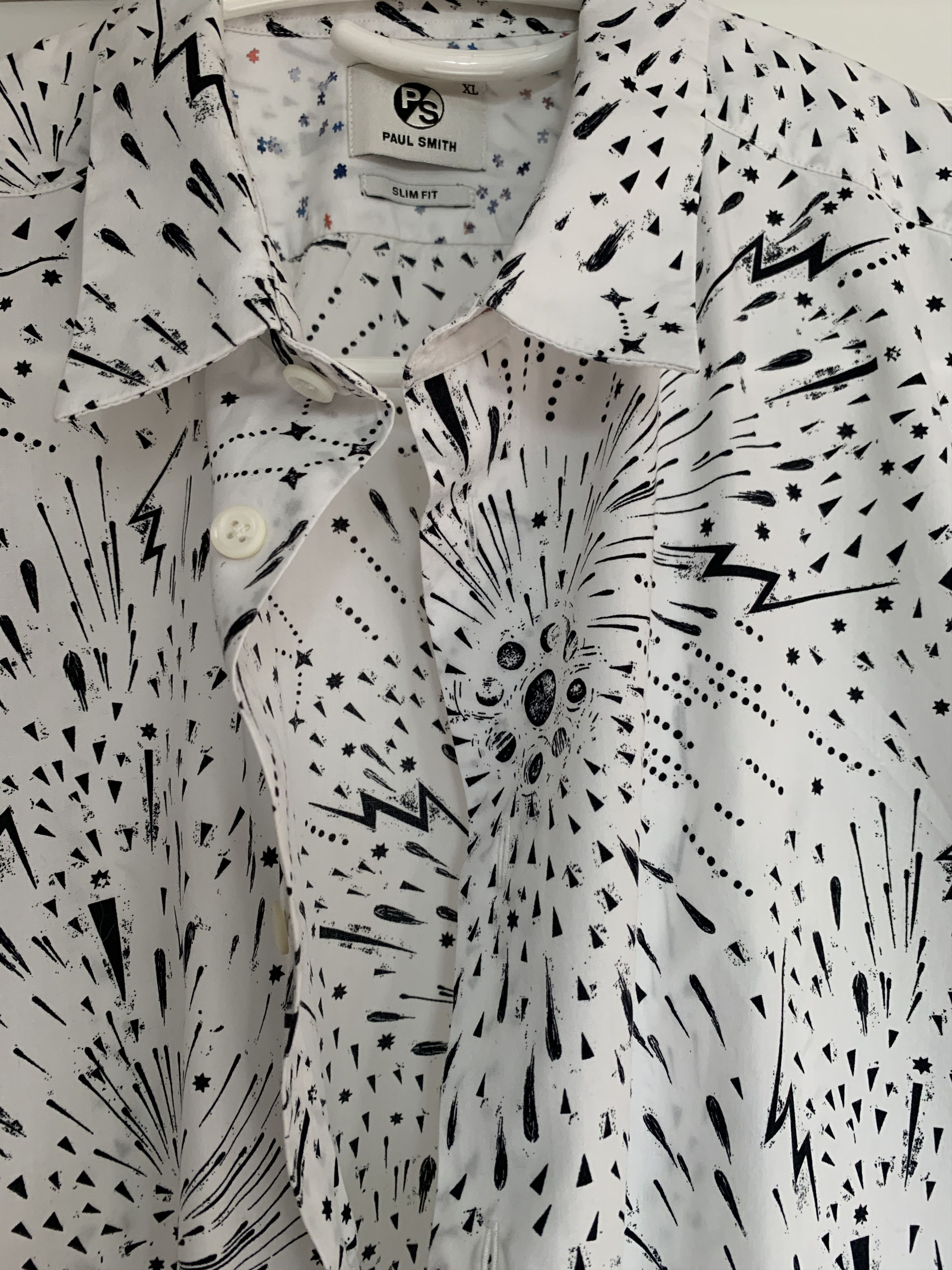 Paul Smith Paul Smith White Patterned Shirt Size US XL / EU 56 / 4 - 2 Thumbnail