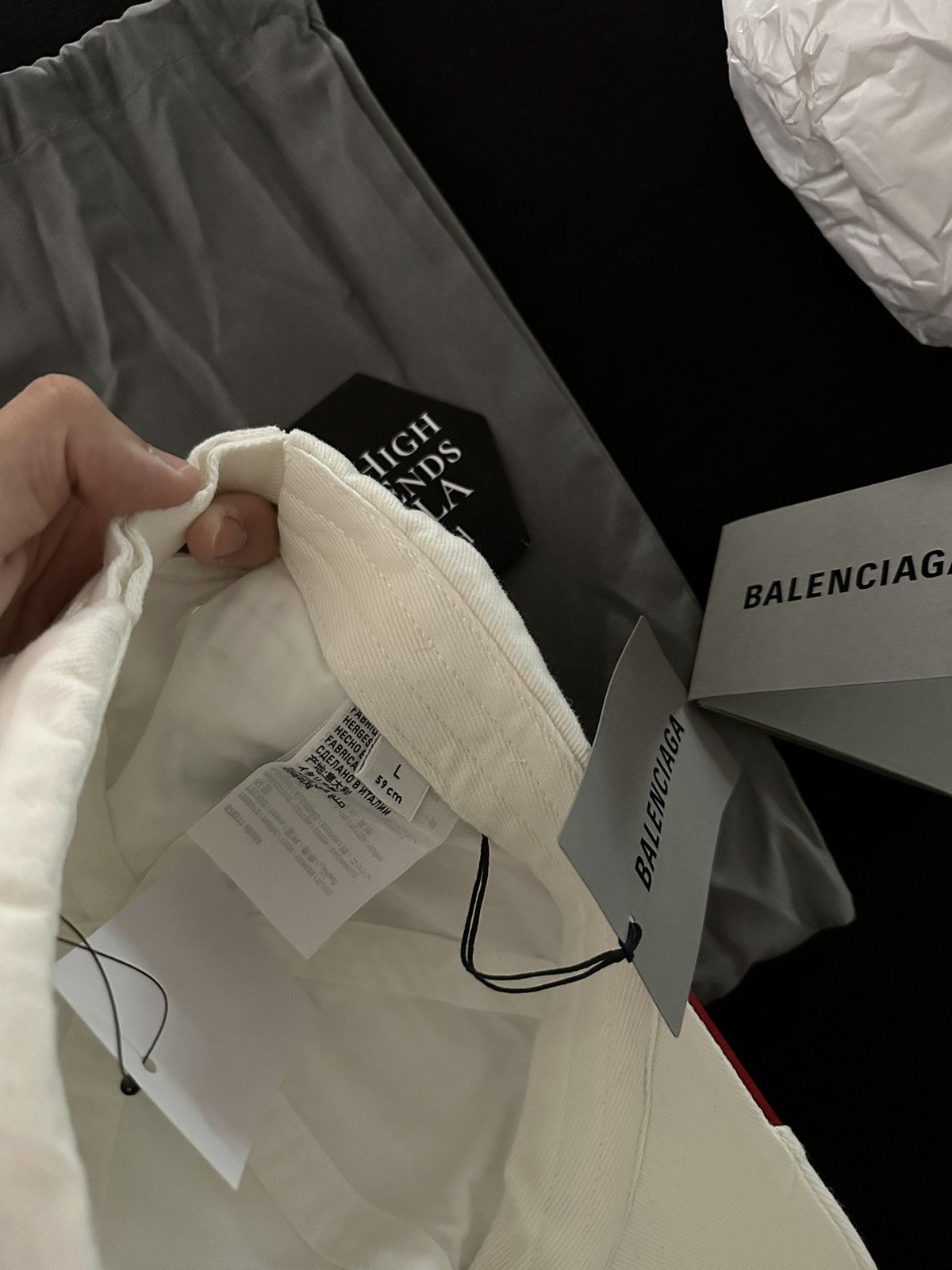 Balenciaga Balenciaga Tracksuit Cap White Size ONE SIZE - 5 Thumbnail