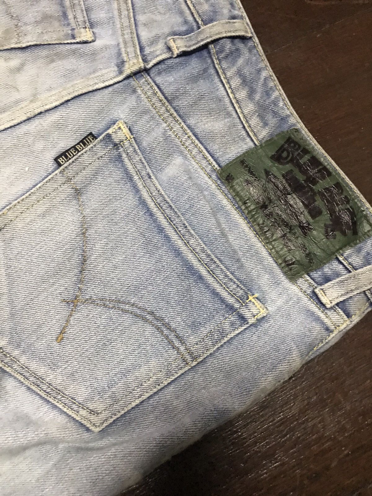 Blue Blue Japan Blue blue japan distressed jeans size 30 Size US 30 / EU 46 - 3 Thumbnail