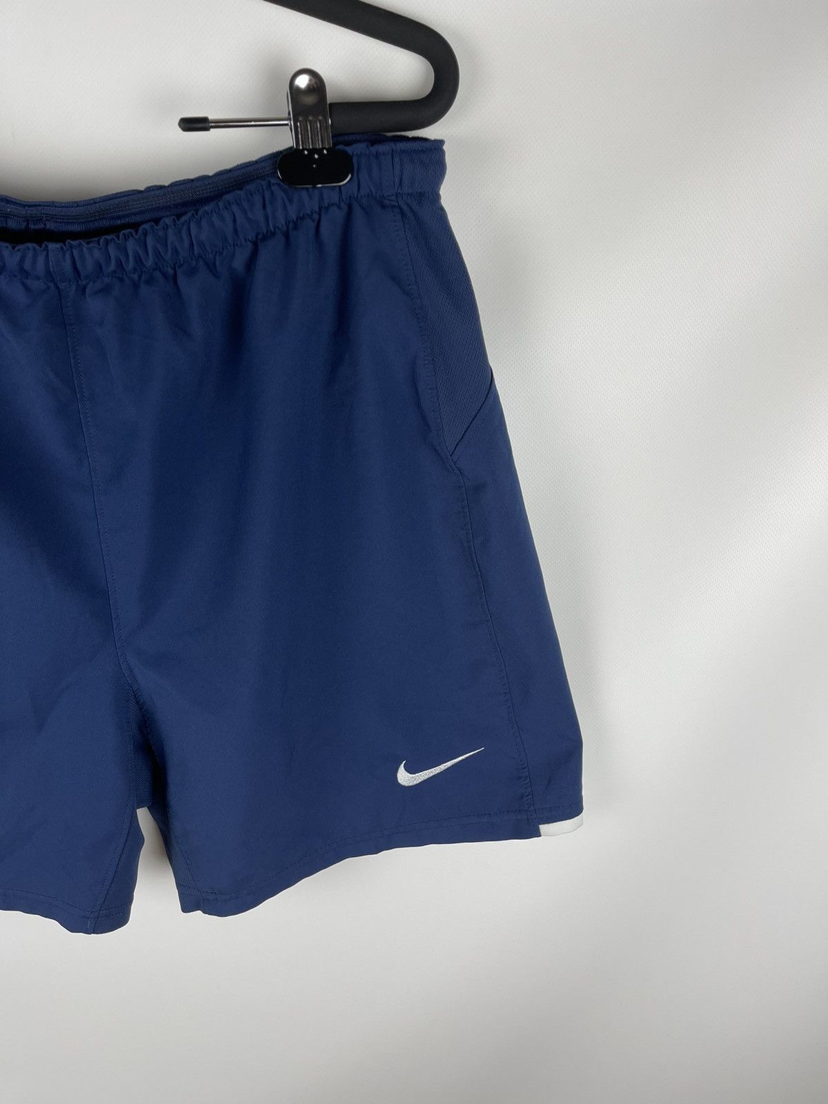 Nike Nike Vintage y2k blue sport shorts swoosh logo Size US 32 / EU 48 - 2 Thumbnail