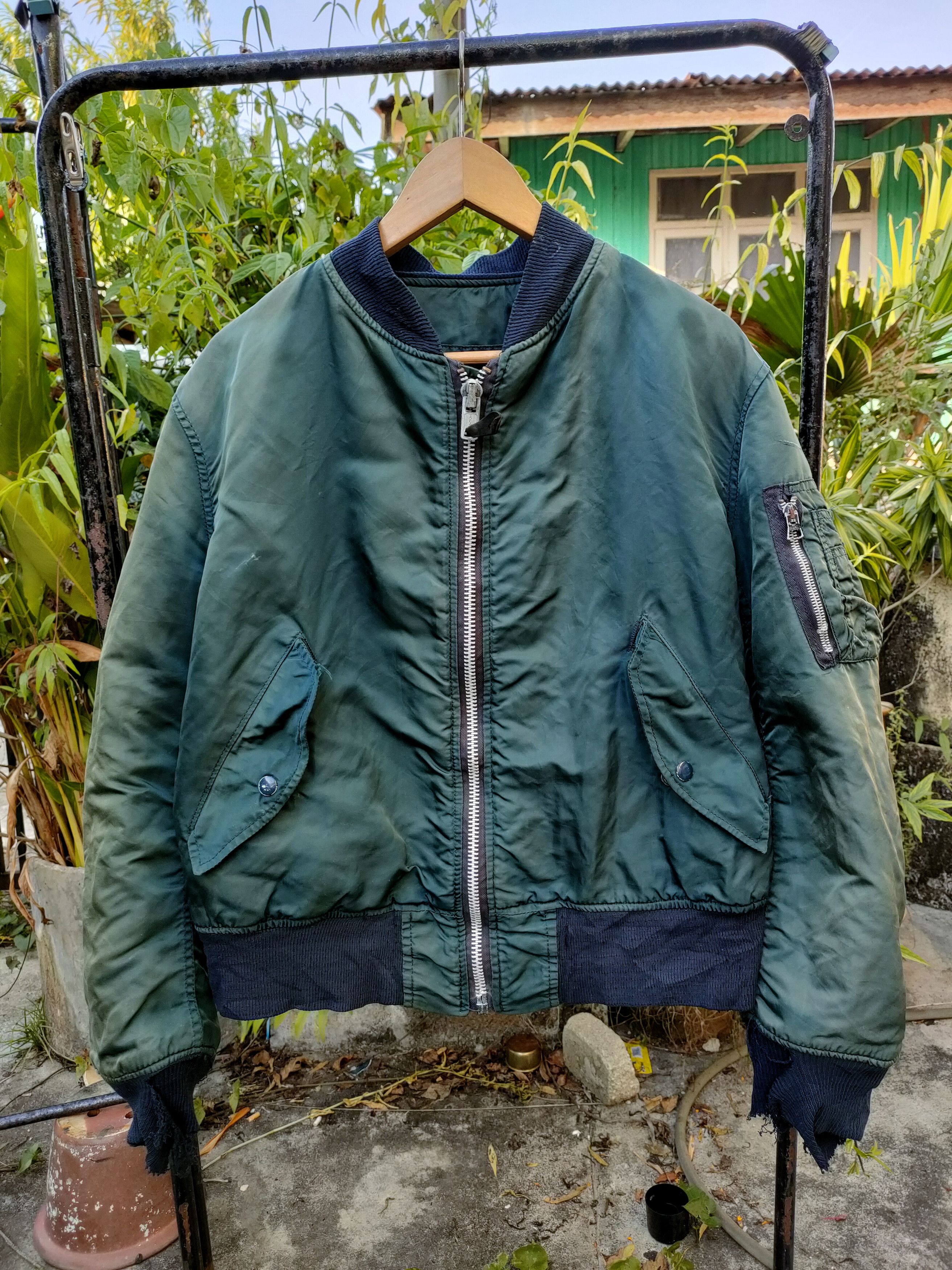 Vintage Alpha Industries Distressed Jacket