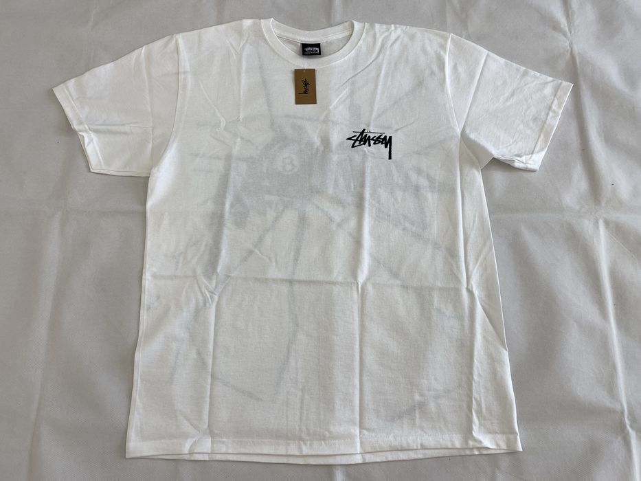 Stussy Stussy Shattered 8 Ball Graphic T-shirt White Large | Grailed