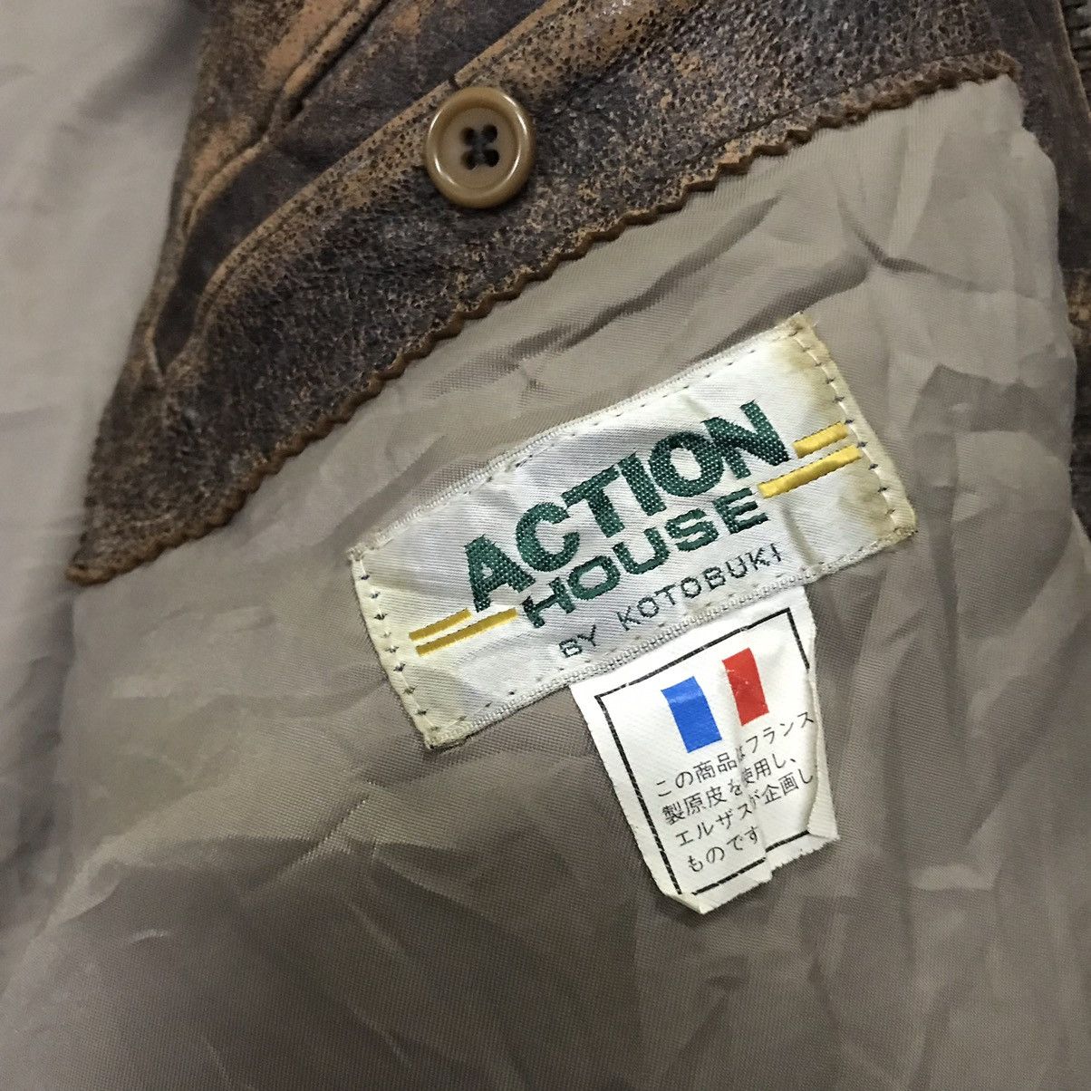 Les Artists × Vintage Vintage 80s Marilyn Monroe brown trucker leather jacket Size US M / EU 48-50 / 2 - 11 Thumbnail