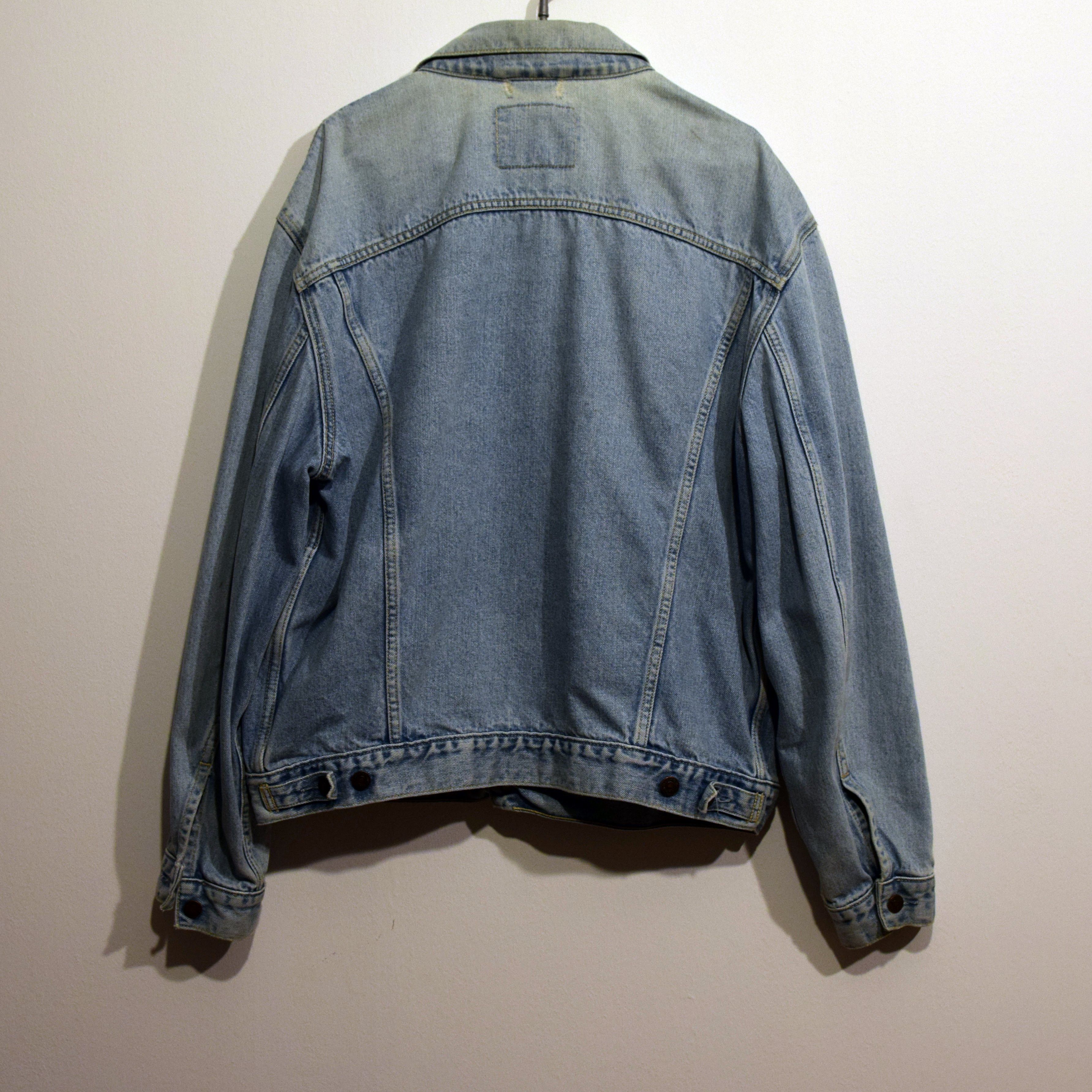 Levi's × Levi's Vintage Clothing × Vintage 1991 Washed Indigo Red Tab Levi’s Jeans Jacket XL Size US XL / EU 56 / 4 - 6 Thumbnail