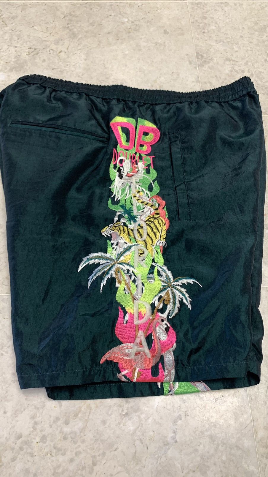 doublet CHAOS EMBROIDERY SHORTS S