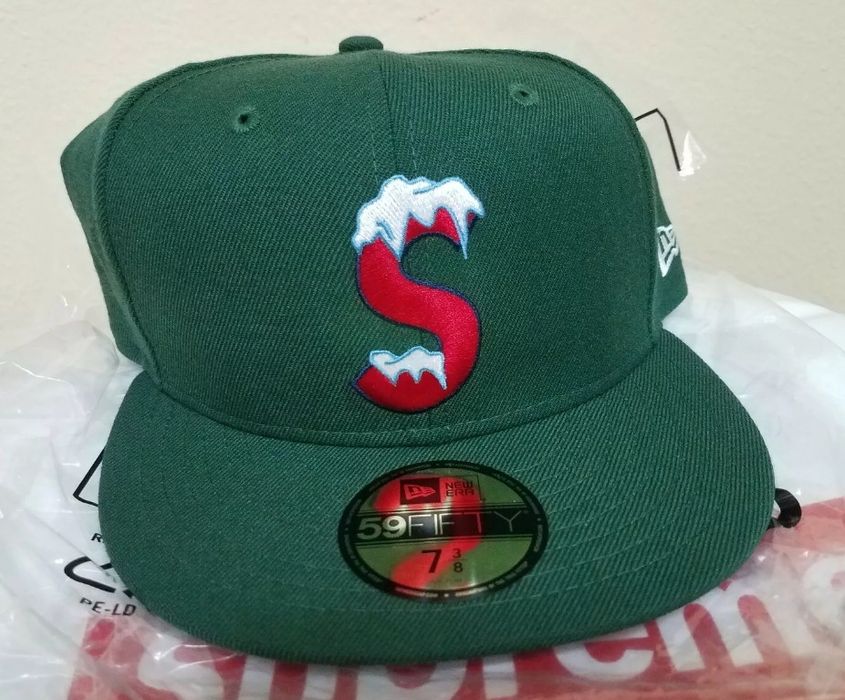 Supreme Supreme New Era Icy S Logo Fitted Hat green 7 3/8 | Grailed