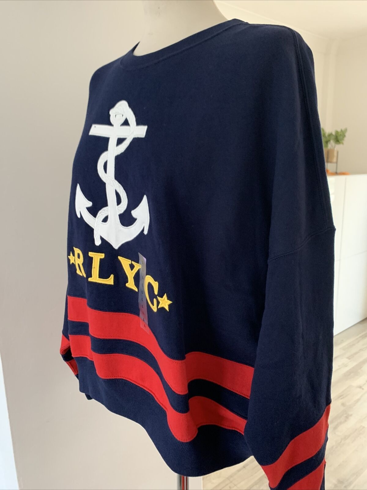 Polo Ralph Lauren Polo Ralph Lauren RLYC Embroidered Anchor Sweatshirt Large Size US L / EU 52-54 / 3 - 3 Thumbnail