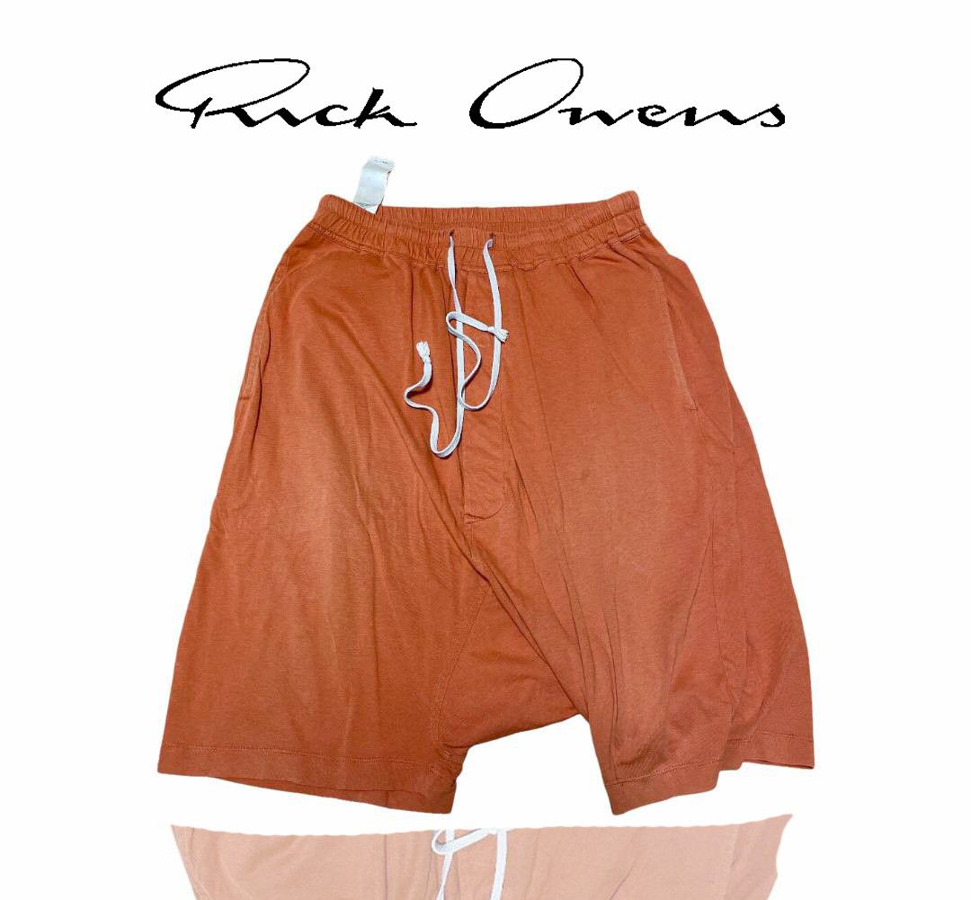 image of Rick Owens Drkshdw Black Pod Shorts in Orange, Men's (Size 32)