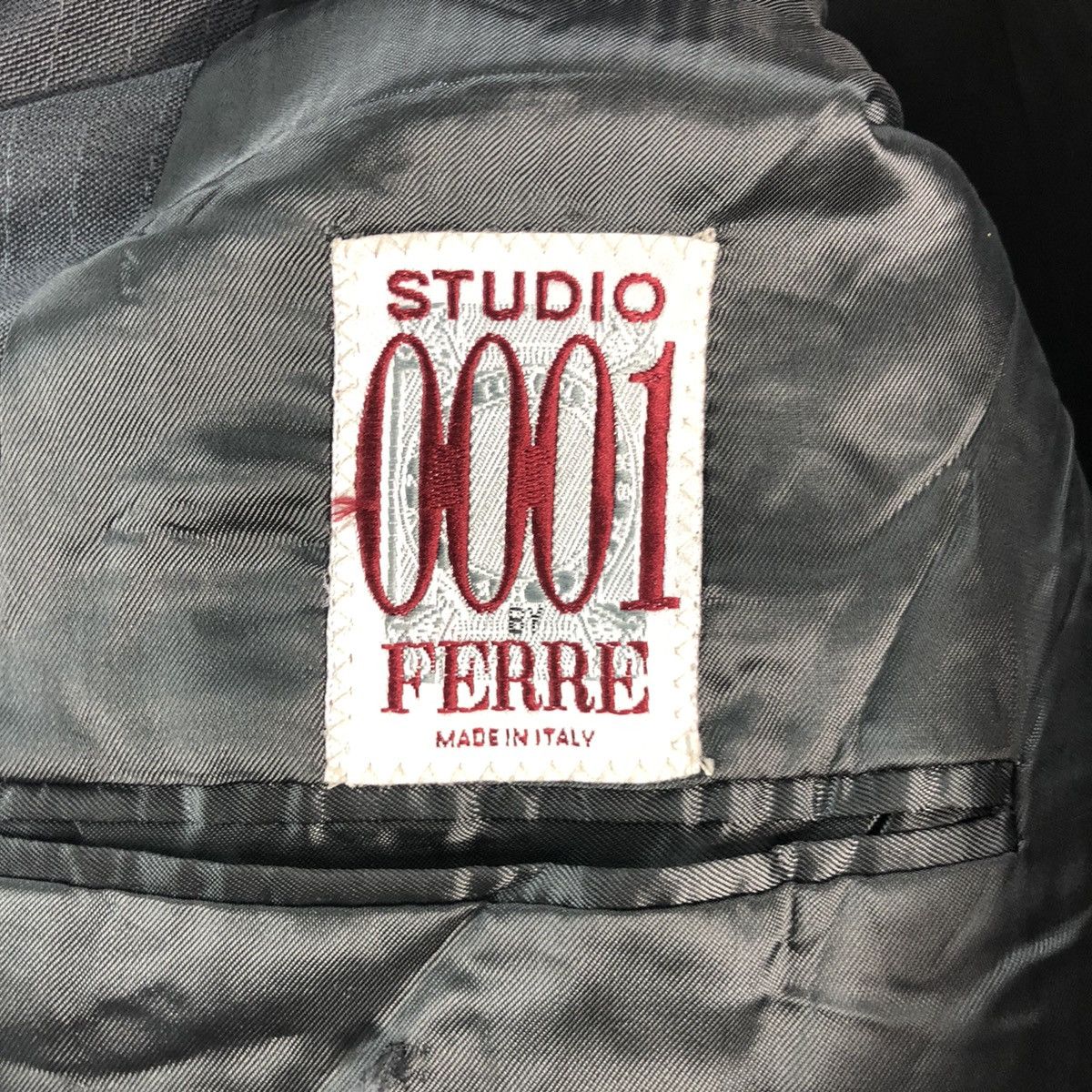Studio 0001 Ferre Italy Striped Double Breast Coats Blazer