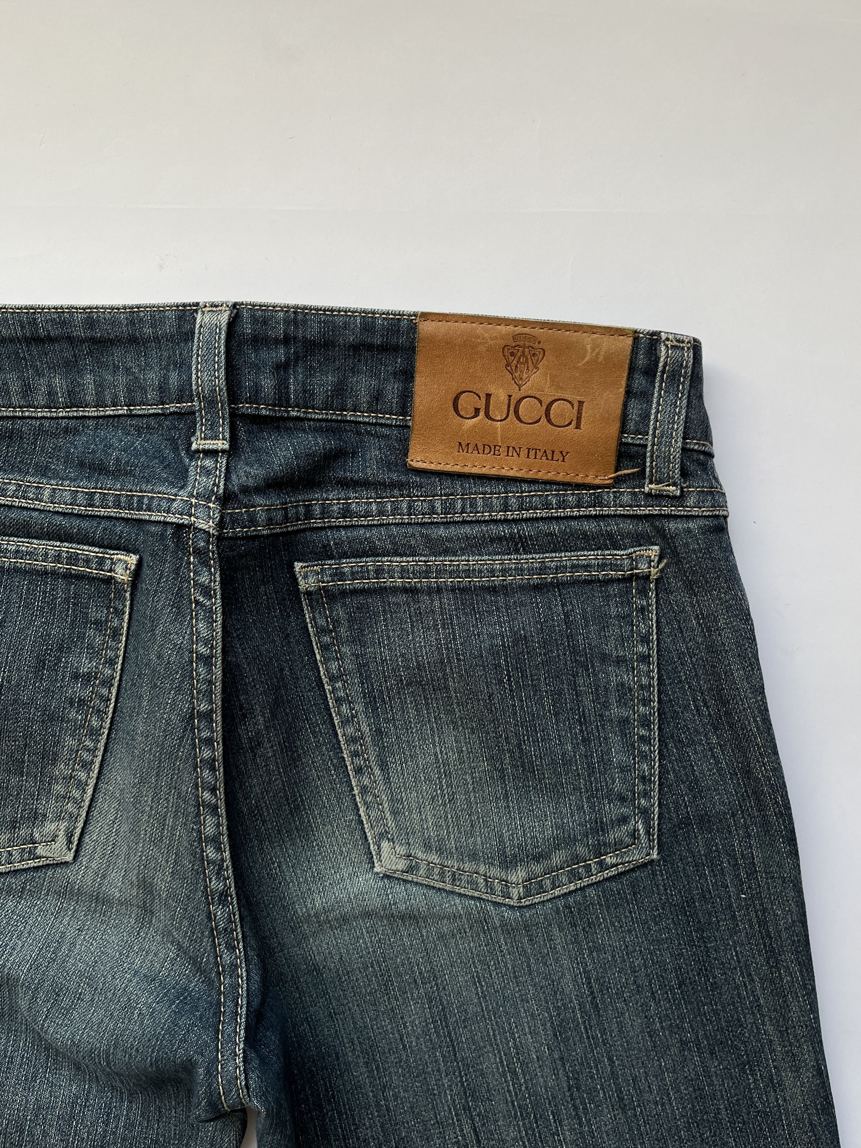 Gucci ⚡️QUICK SALE⚡️2006 Gucci Blue Denim Jeans Size 28" / US 6 / IT 42 - 3 Thumbnail