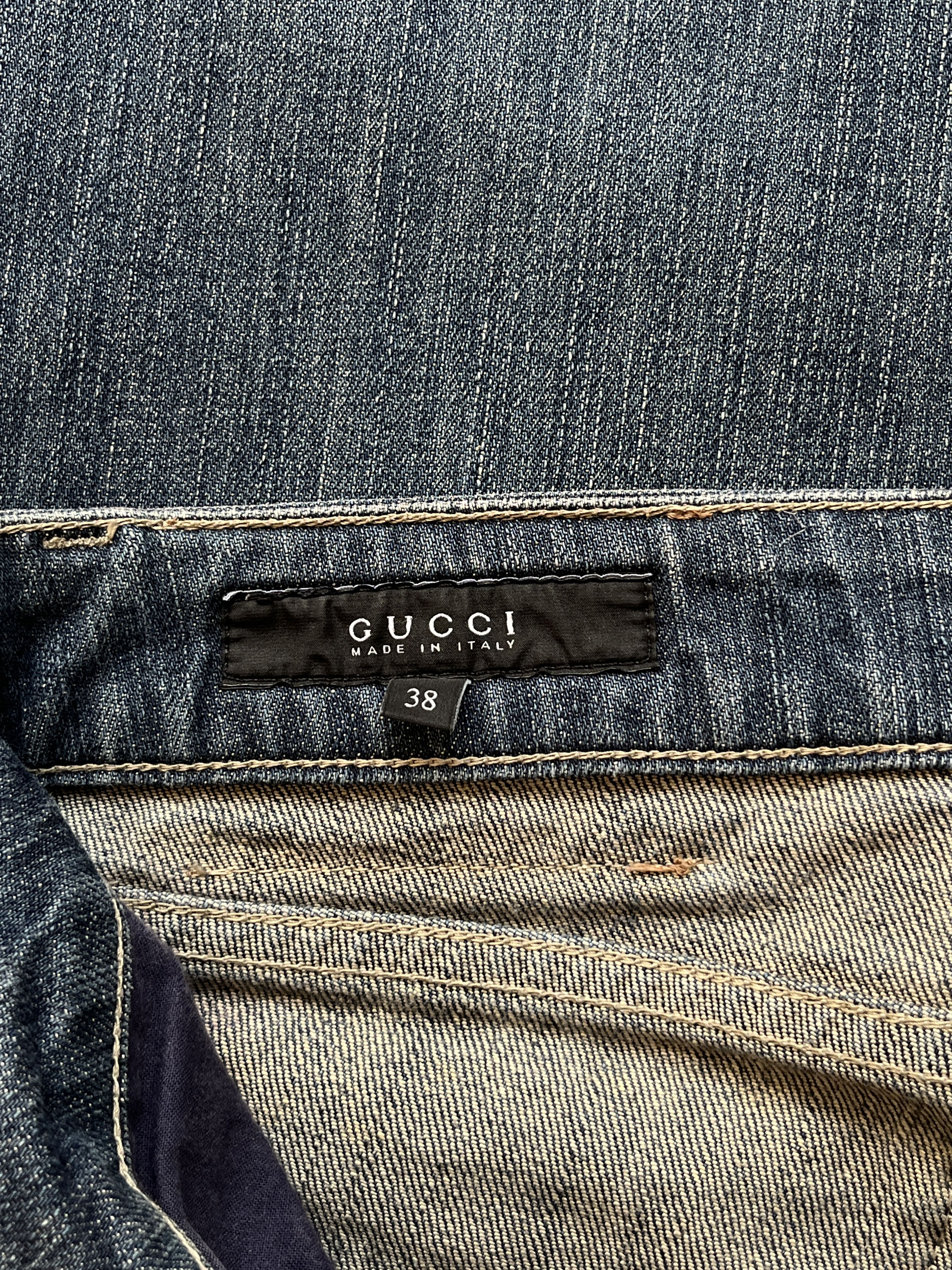 Gucci ⚡️QUICK SALE⚡️2006 Gucci Blue Denim Jeans Size 28" / US 6 / IT 42 - 4 Thumbnail
