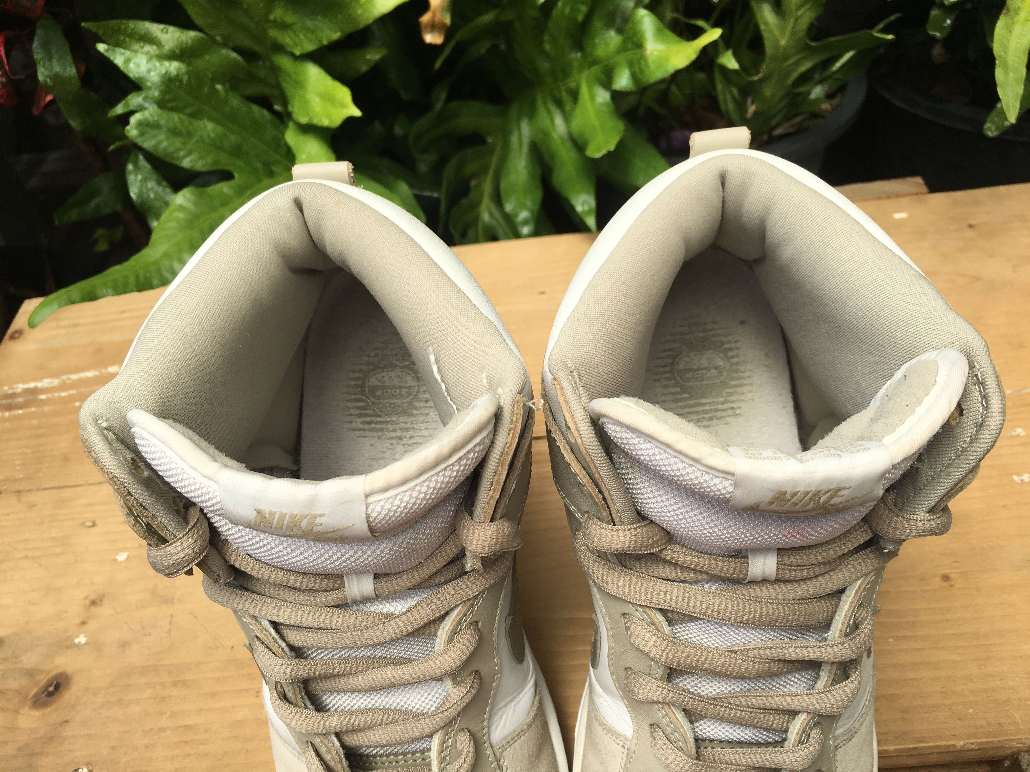 Nike × Vintage 🔥 Nike Dunk High Pro SB White Khaki Creed 2005 Size US 11 / EU 44 - 10 Thumbnail