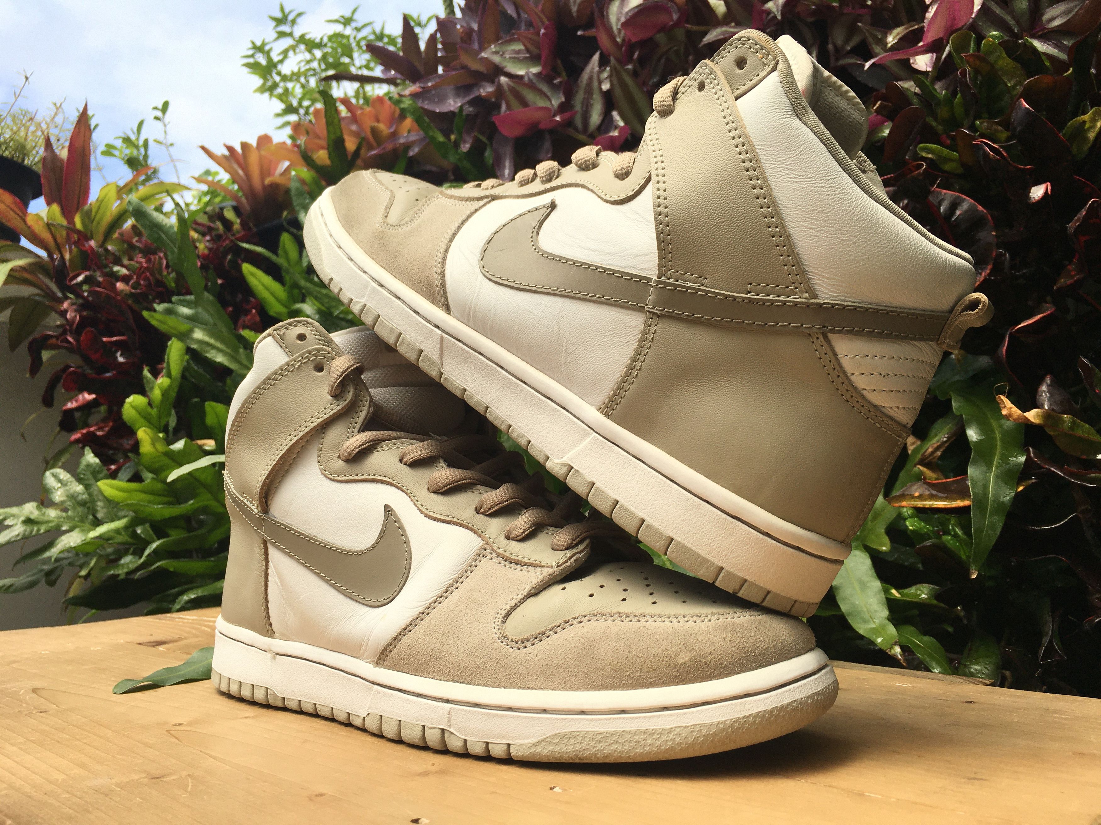 Nike × Vintage 🔥 Nike Dunk High Pro SB White Khaki Creed 2005 Size US 11 / EU 44 - 3 Thumbnail