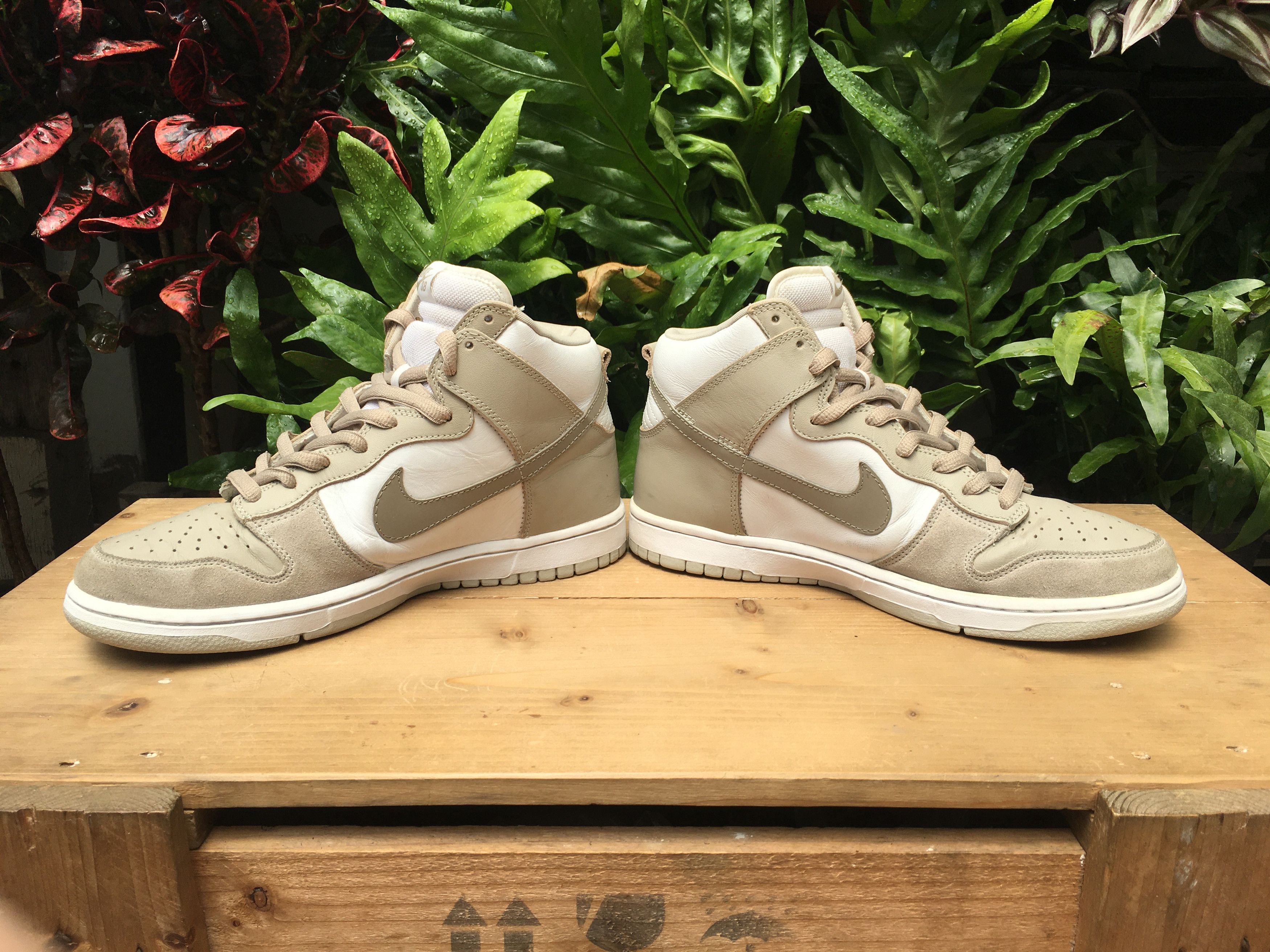 Nike × Vintage 🔥 Nike Dunk High Pro SB White Khaki Creed 2005 Size US 11 / EU 44 - 6 Thumbnail