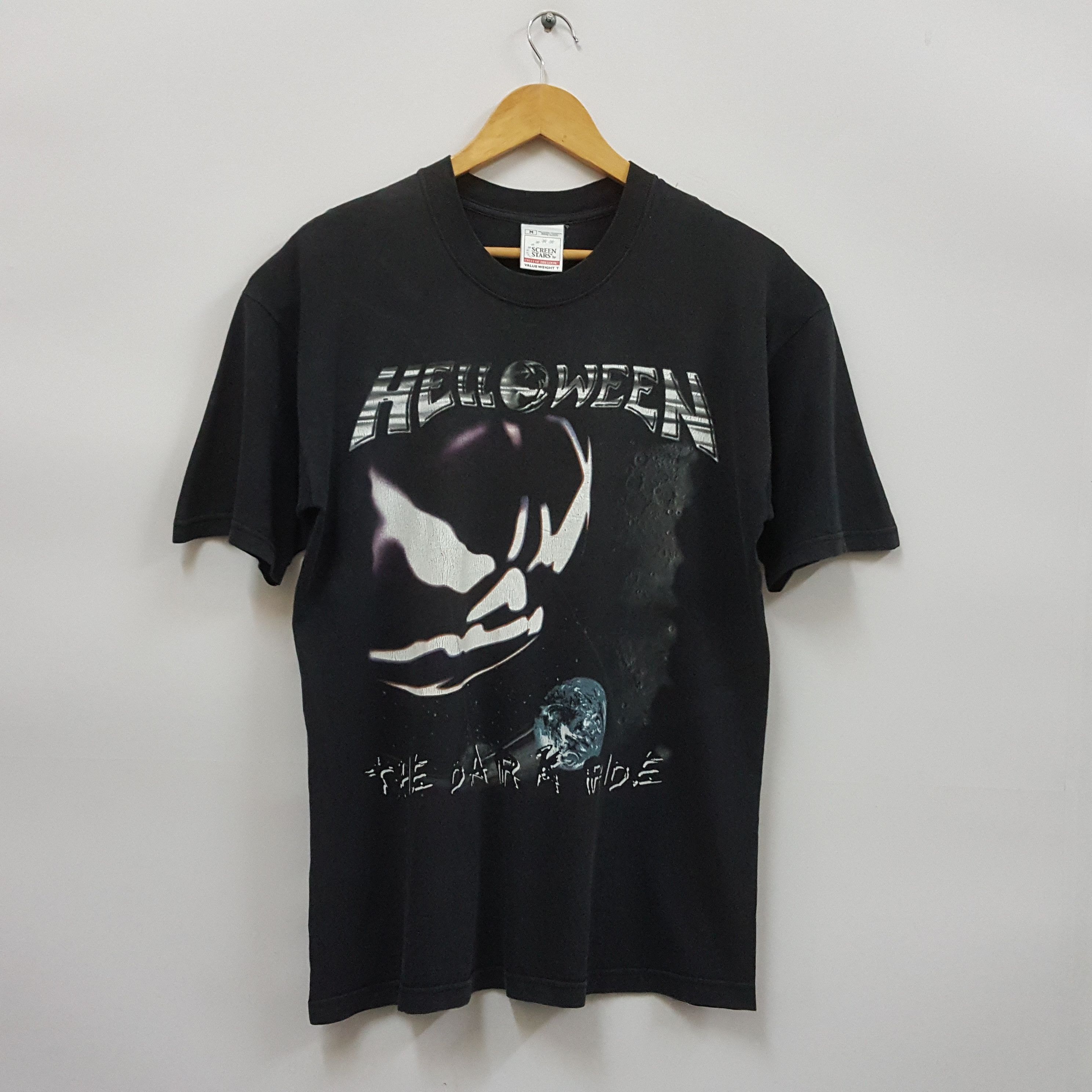 Band Tees × Vintage Vintage Helloween 2000 The Dark Ride Band T-Shirt Size US M / EU 48-50 / 2 - 1 Thumbnail