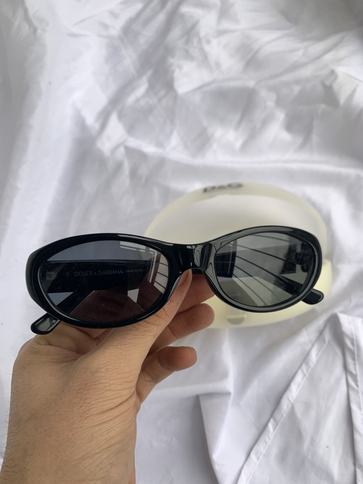 image of Dolce Gabbana Vintage Dolce & Gabbana Sunglasses 1990S Deadstock in Black, Men's