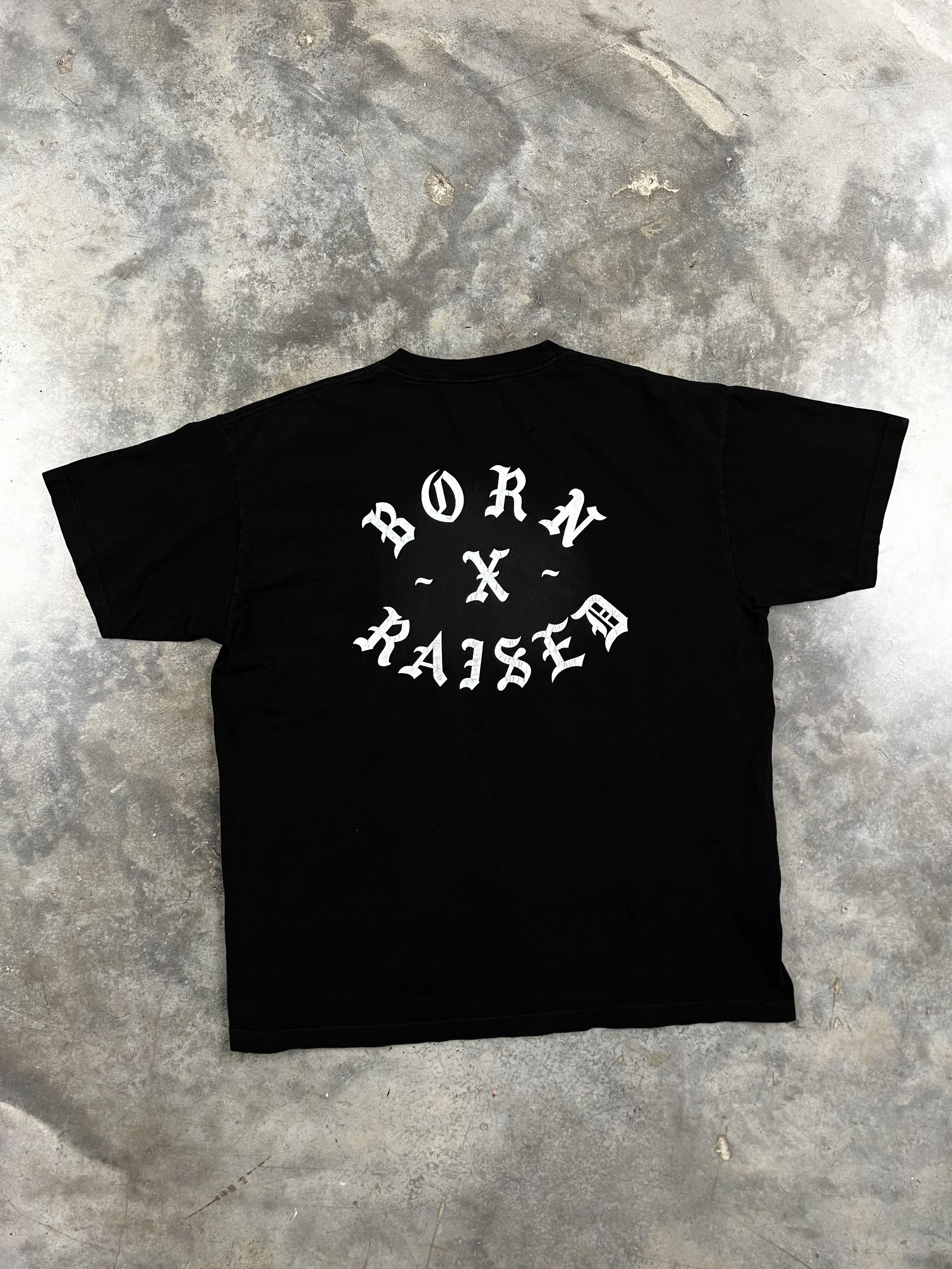 Image of Babylon x Born x Raised Double Logo Tee Black XL Ftp, Men's