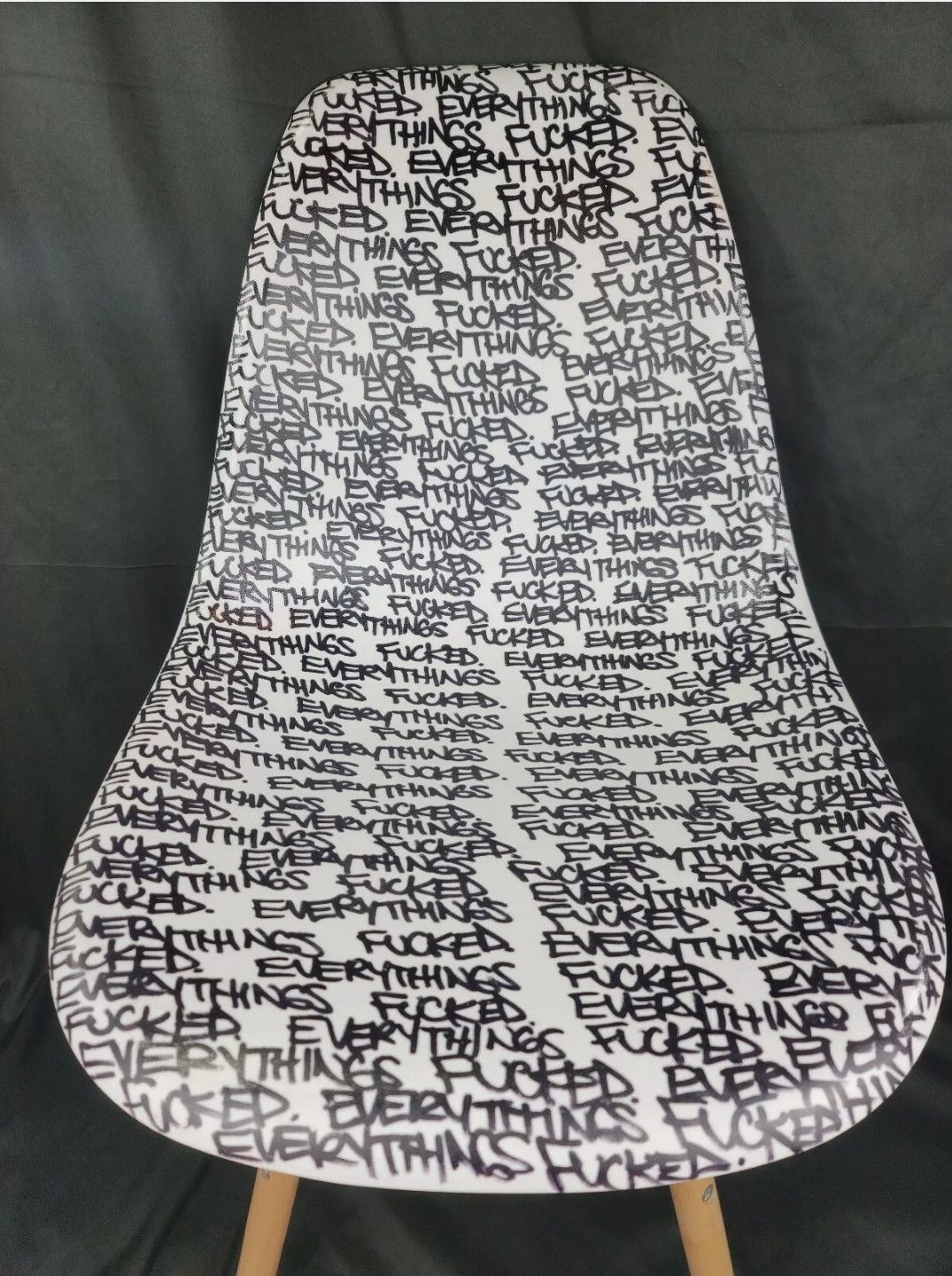 ineverheardofyou Everything's F*cked Chair 1 of 1 by I Never Heard Of You Size ONE SIZE - 2 Thumbnail