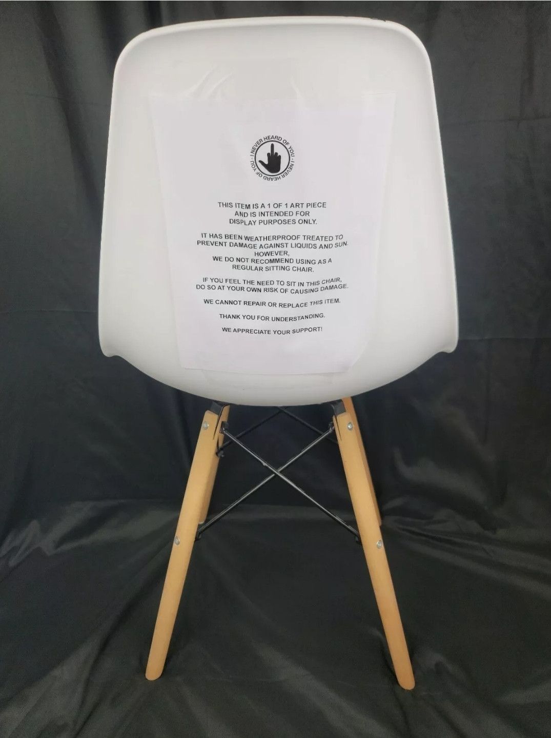 ineverheardofyou Everything's F*cked Chair 1 of 1 by I Never Heard Of You Size ONE SIZE - 5 Thumbnail