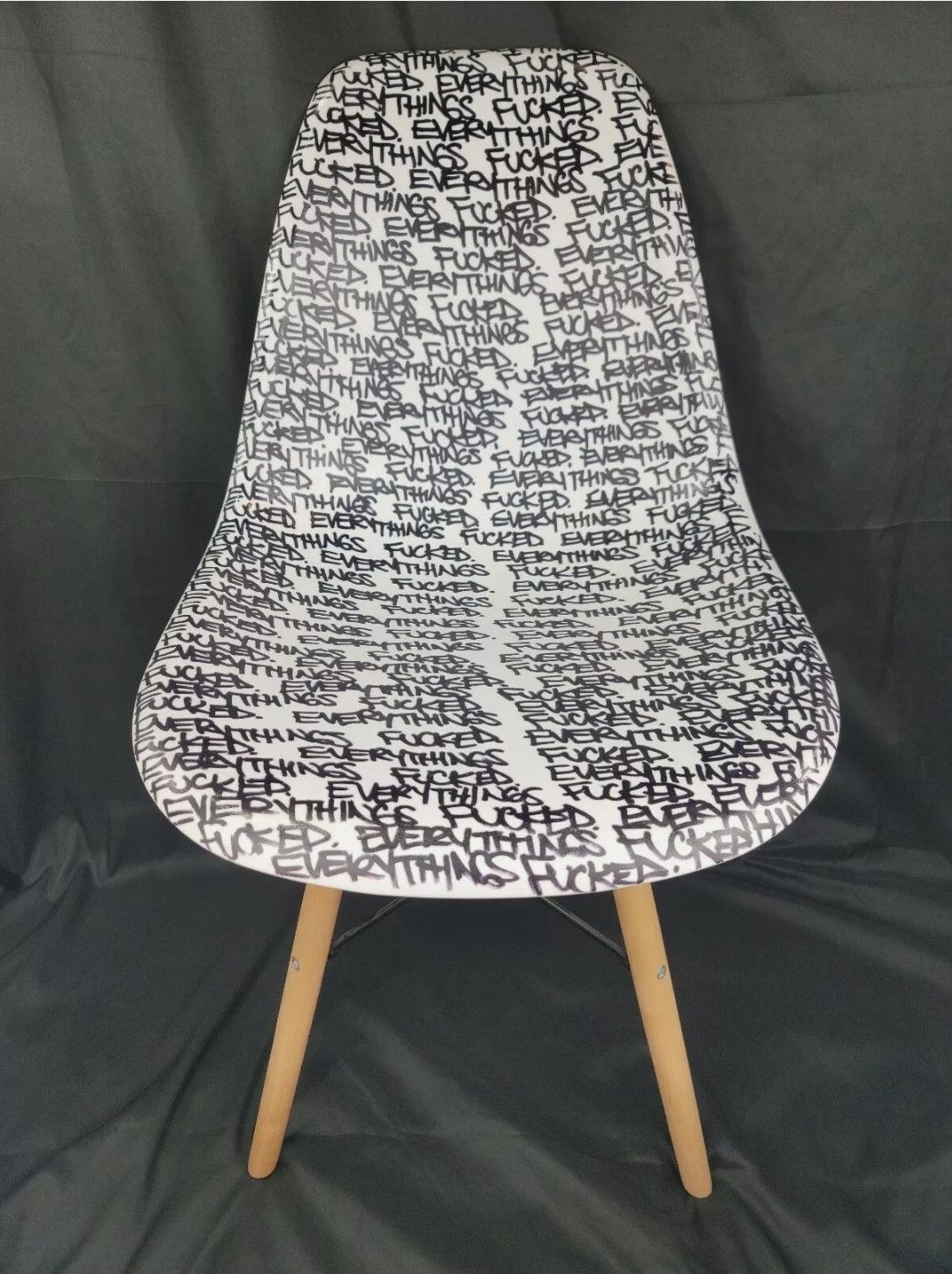 ineverheardofyou Everything's F*cked Chair 1 of 1 by I Never Heard Of You Size ONE SIZE - 1 Thumbnail
