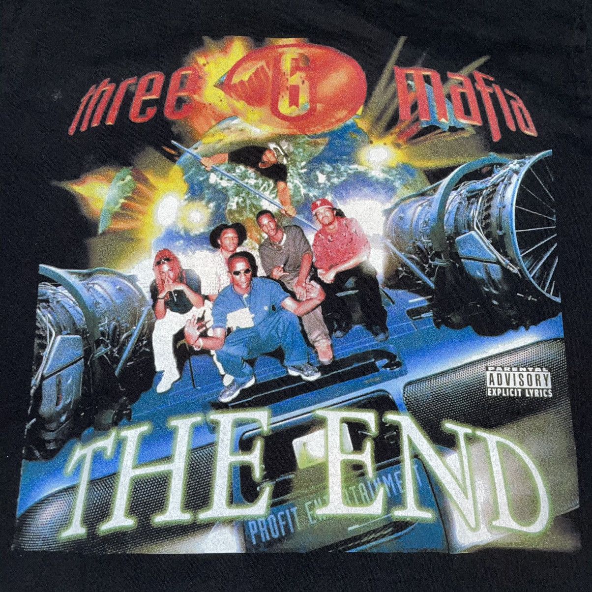 Band Tees × Rap Tees Three six mafia The End Album Cover rap yee Size US M / EU 48-50 / 2 - 2 Thumbnail