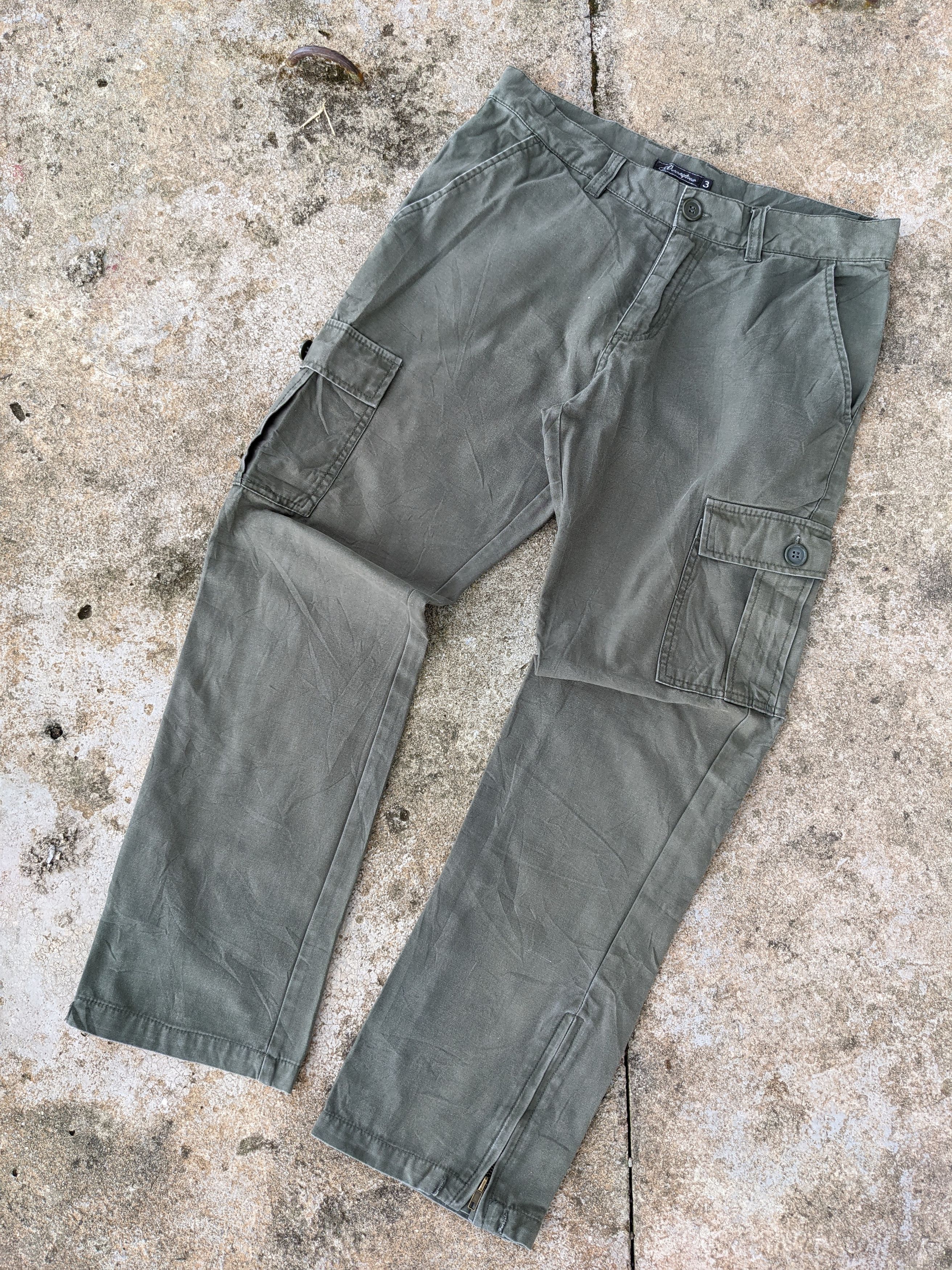 Japanese Brand ⚡️Steals⚡️ Japanese Brand Olive Green Cargo Pant Size US 32 / EU 48 - 1 Thumbnail