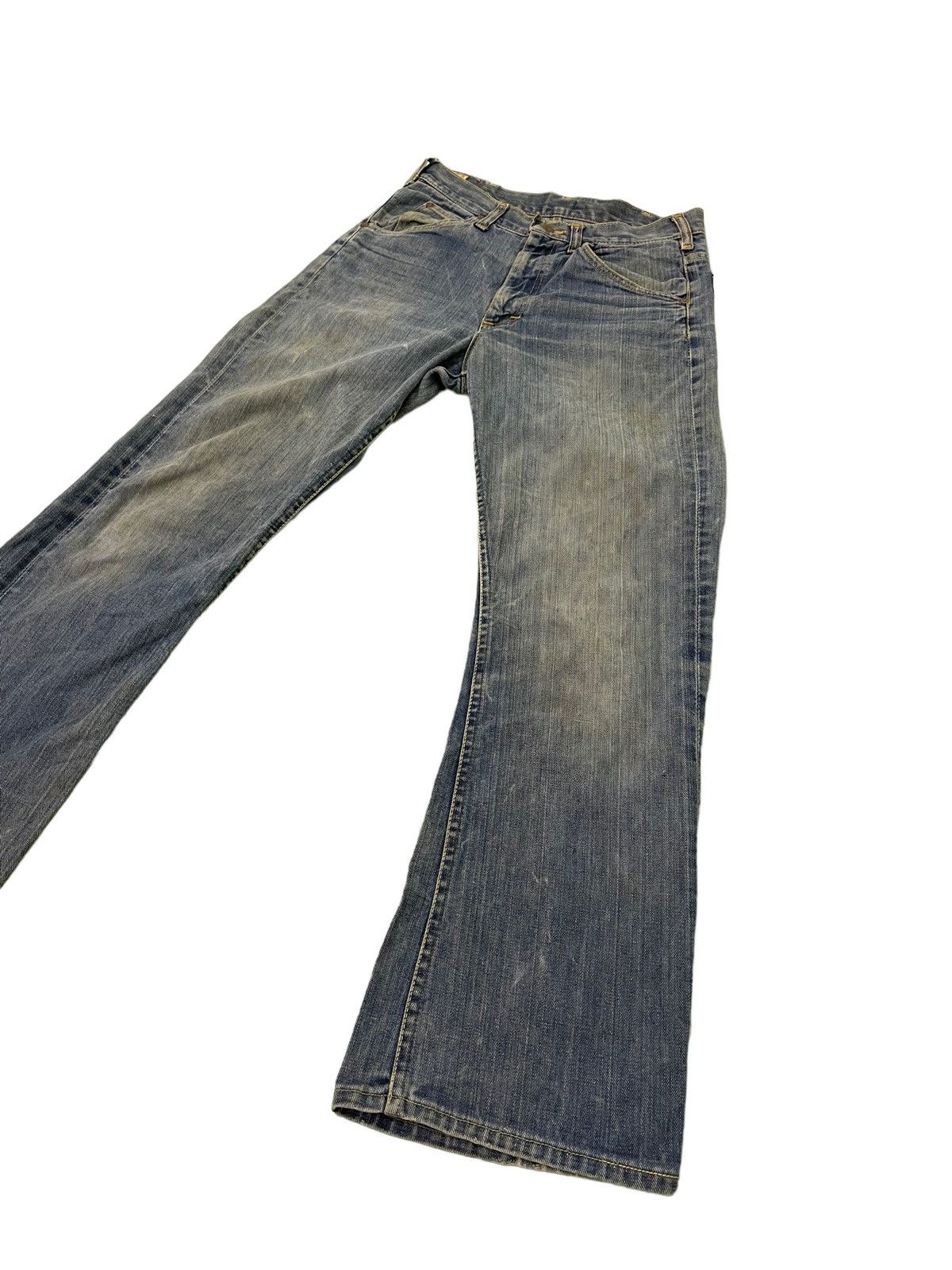 Japanese Brand Flare Jeans Lee USA Vtg 80s/90s Denim Boot Cut 4🟦5 Size US 30 / EU 46 - 3 Thumbnail