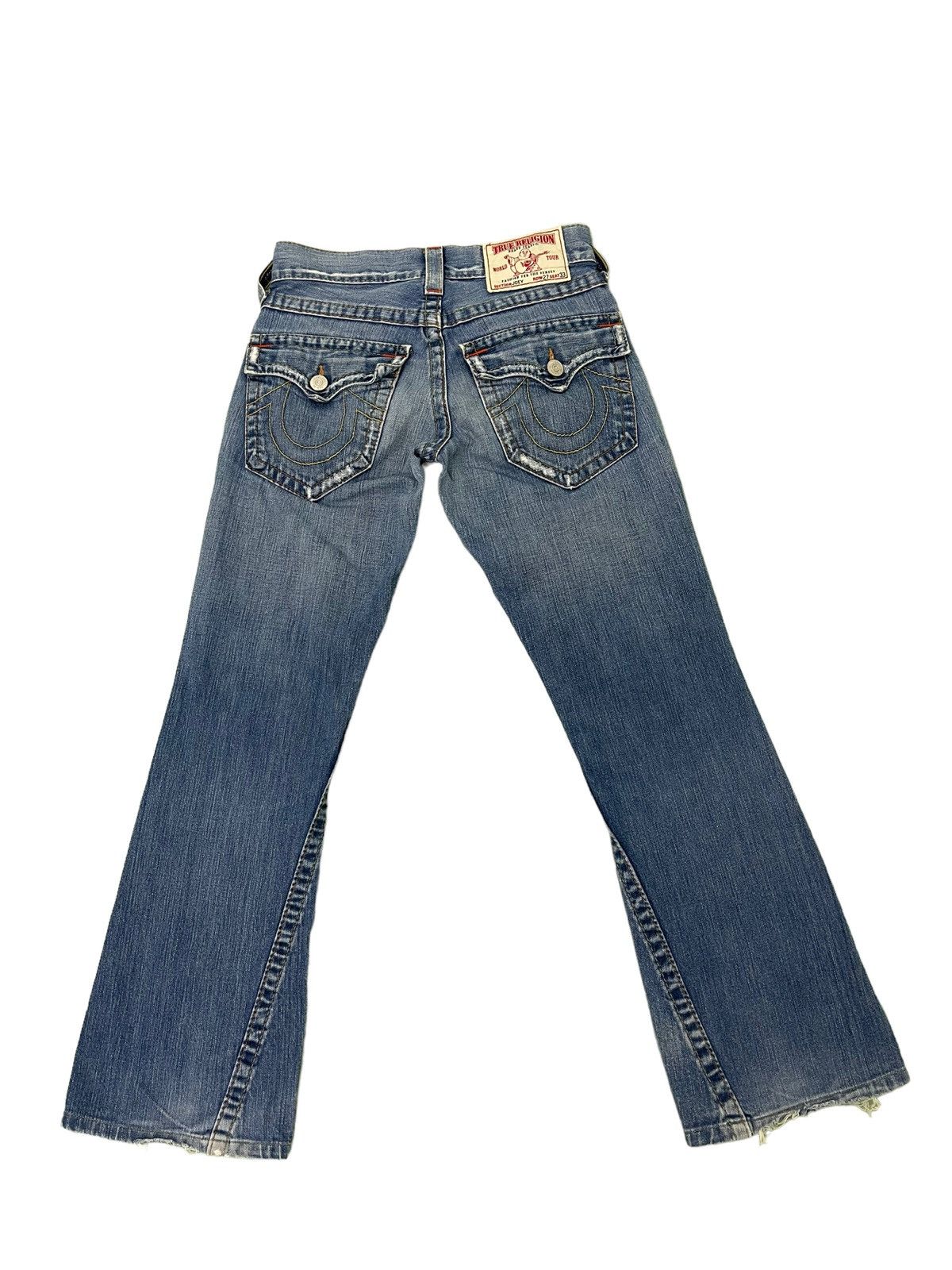 True Religion Flare Jeans True Religion USA Low Rise Distres Boot Cut 4🟦5 Size US 28 / EU 44 - 11 Thumbnail