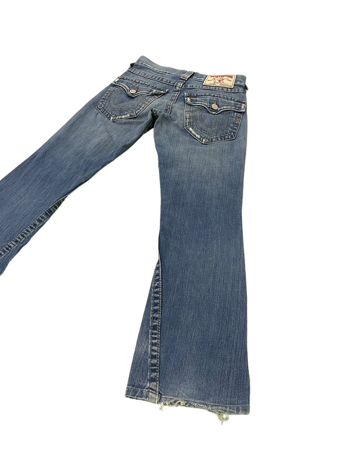True Religion Flare Jeans True Religion USA Low Rise Distres Boot Cut 4🟦5 Size US 28 / EU 44 - 13 Thumbnail