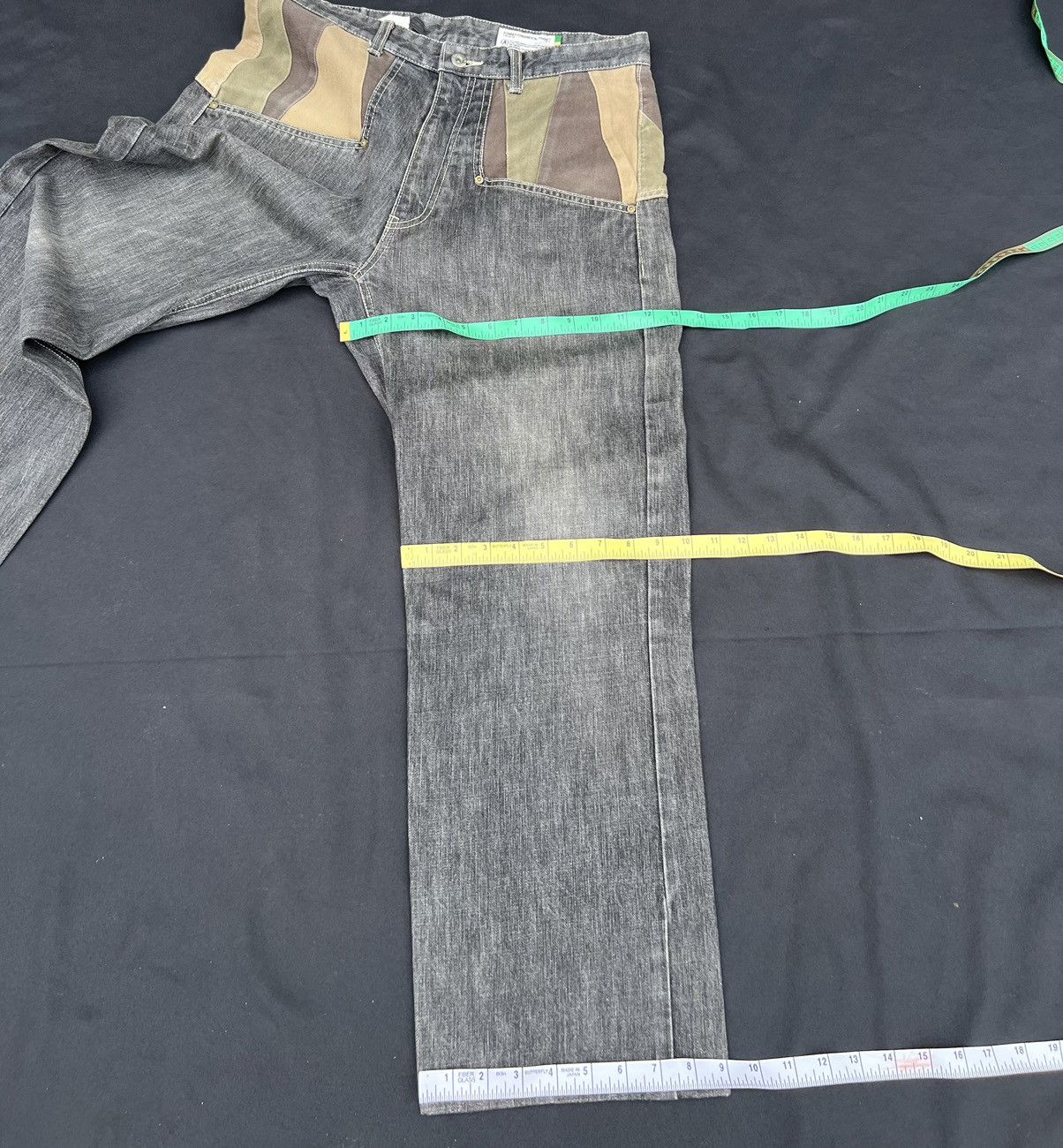 Vintage VTG SCANNER FUNDAMENTAL JAPAN Fade Black Denim Baggy Jeans Size US 32 / EU 48 - 21 Thumbnail