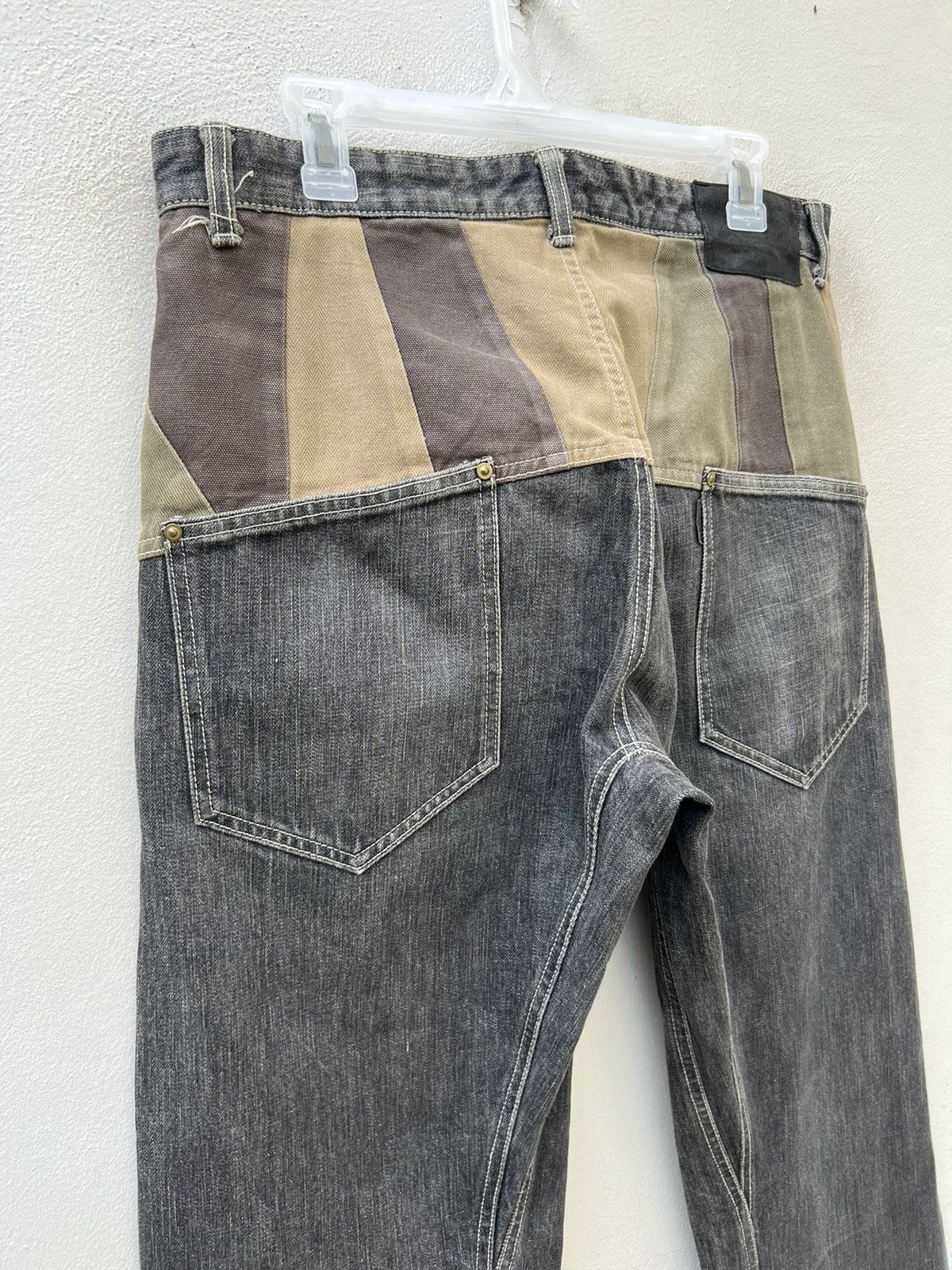 Vintage VTG SCANNER FUNDAMENTAL JAPAN Fade Black Denim Baggy Jeans Size US 32 / EU 48 - 10 Thumbnail