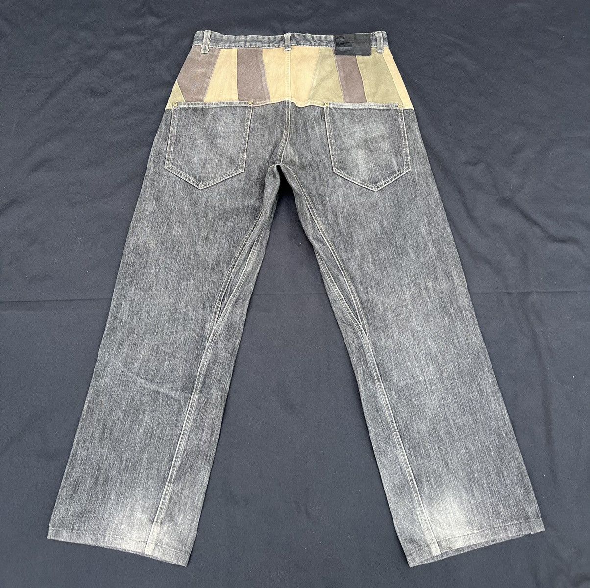 Vintage VTG SCANNER FUNDAMENTAL JAPAN Fade Black Denim Baggy Jeans Size US 32 / EU 48 - 23 Thumbnail