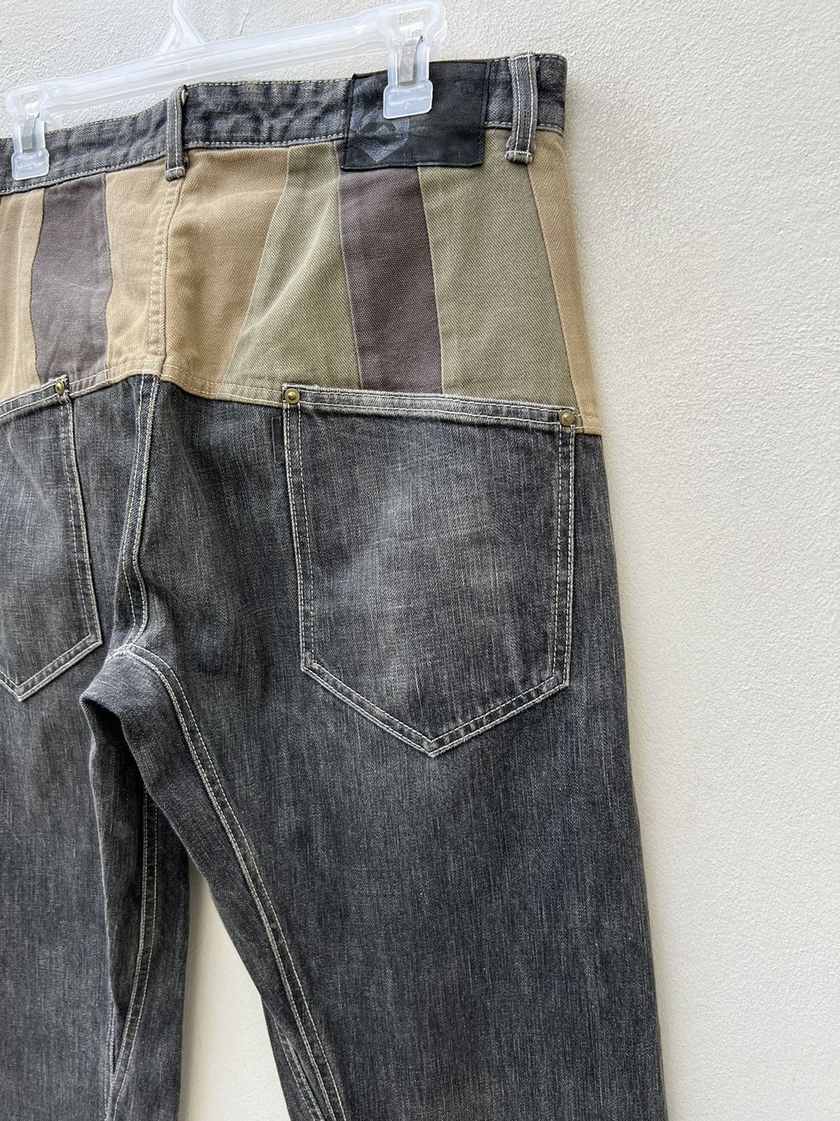 Vintage VTG SCANNER FUNDAMENTAL JAPAN Fade Black Denim Baggy Jeans Size US 32 / EU 48 - 12 Thumbnail