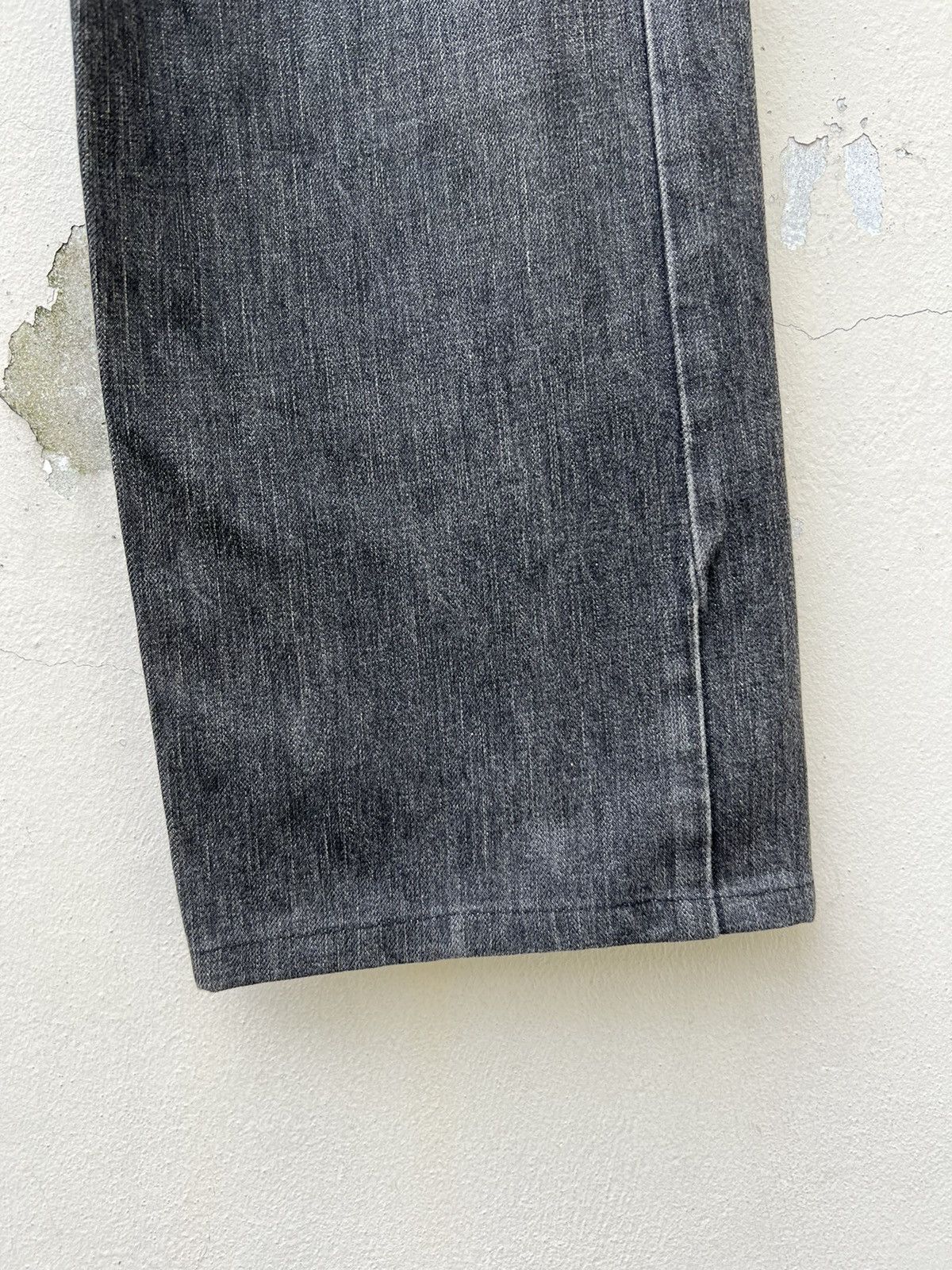 Vintage VTG SCANNER FUNDAMENTAL JAPAN Fade Black Denim Baggy Jeans Size US 32 / EU 48 - 8 Thumbnail
