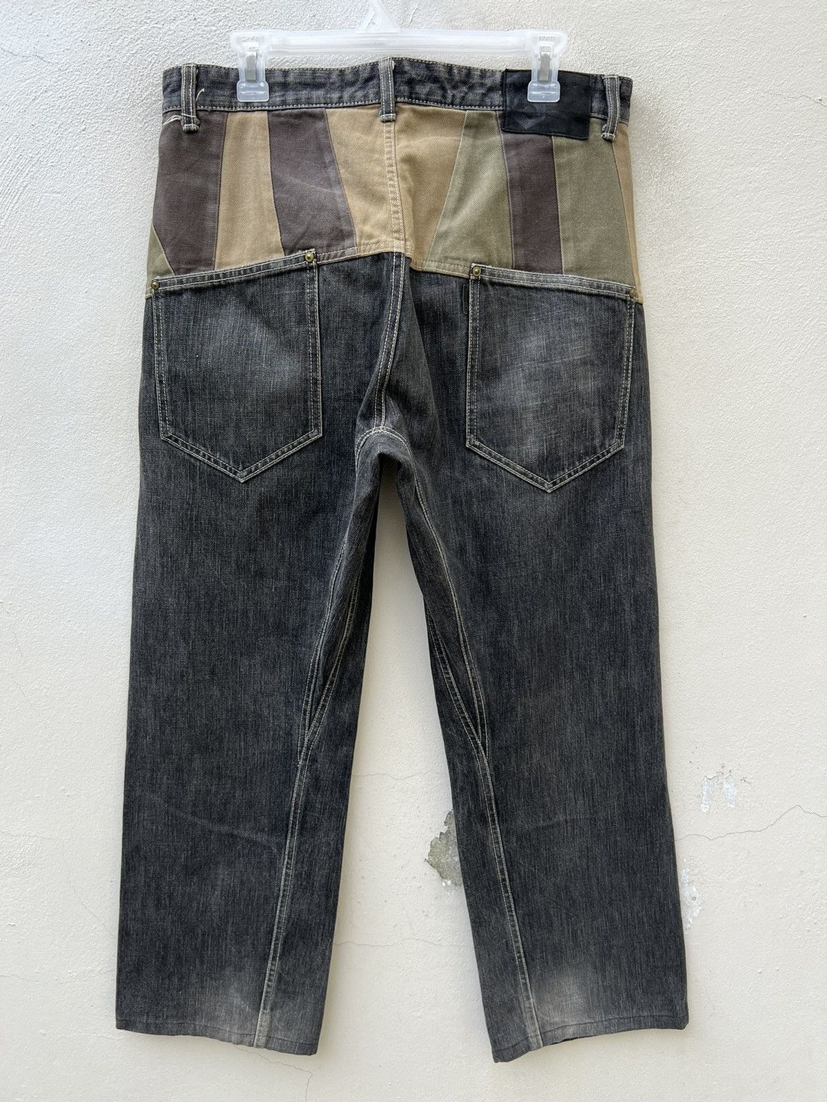 Vintage VTG SCANNER FUNDAMENTAL JAPAN Fade Black Denim Baggy Jeans Size US 32 / EU 48 - 9 Thumbnail