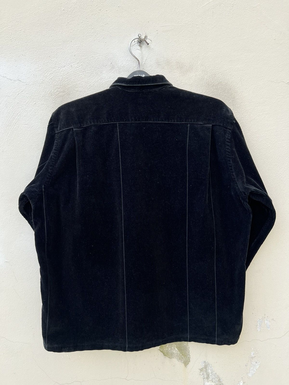 Comme des Garcons Homme 🔥 Vintage 1998 CDGH AD1998- Stripes Heavy Cord Button Shirt Size US L / EU 52-54 / 3 - 5 Thumbnail