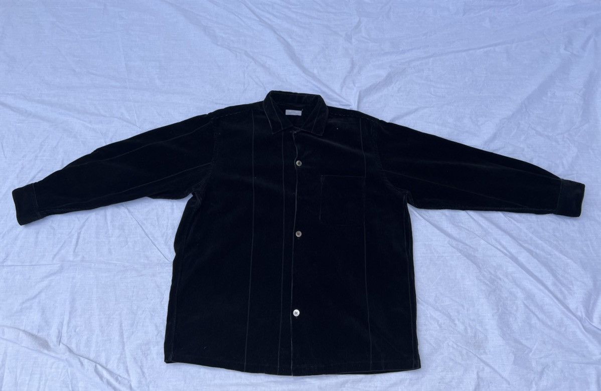 Comme des Garcons Homme 🔥 Vintage 1998 CDGH AD1998- Stripes Heavy Cord Button Shirt Size US L / EU 52-54 / 3 - 11 Thumbnail