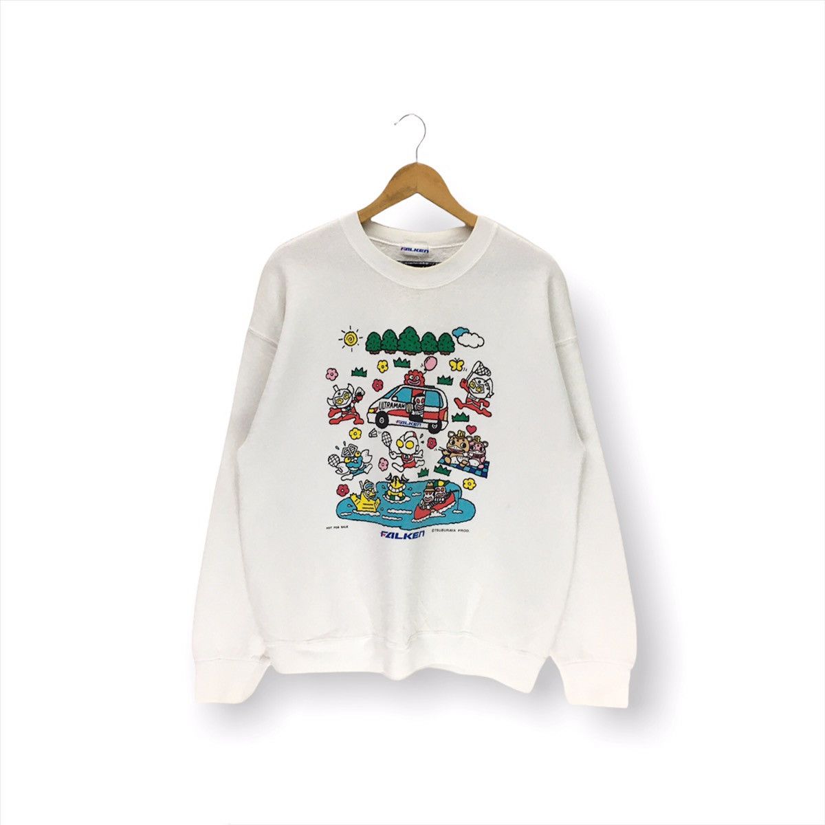 Cartoon Network × Japanese Brand × Sports Specialties Falken X Ultraman Tv Series Tsuburaya Cartoon Sweatshirt Size US M / EU 48-50 / 2 - 1 Thumbnail