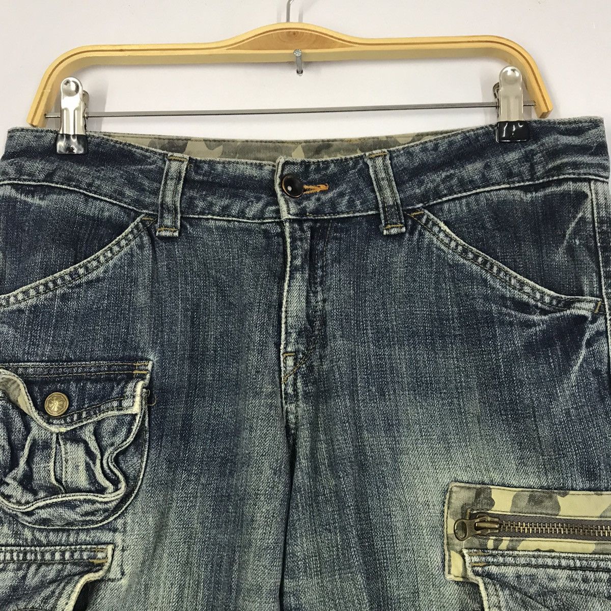 Japanese Brand × Vintage Japanese brand Jeans cargo baggy bondage multi pocket pant Size US 31 - 3 Thumbnail