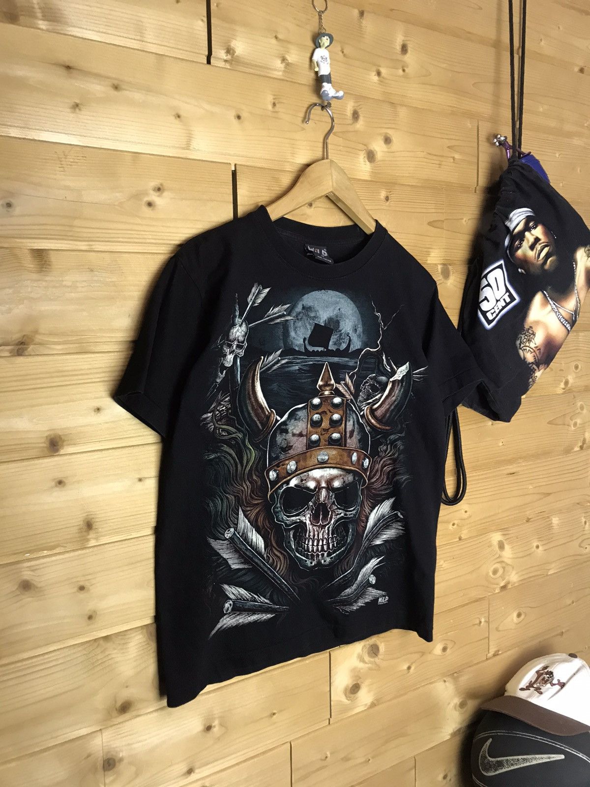 Vintage Vintage Wild skull single stitch t-shirt Size US S / EU 44-46 / 1 - 1 Thumbnail