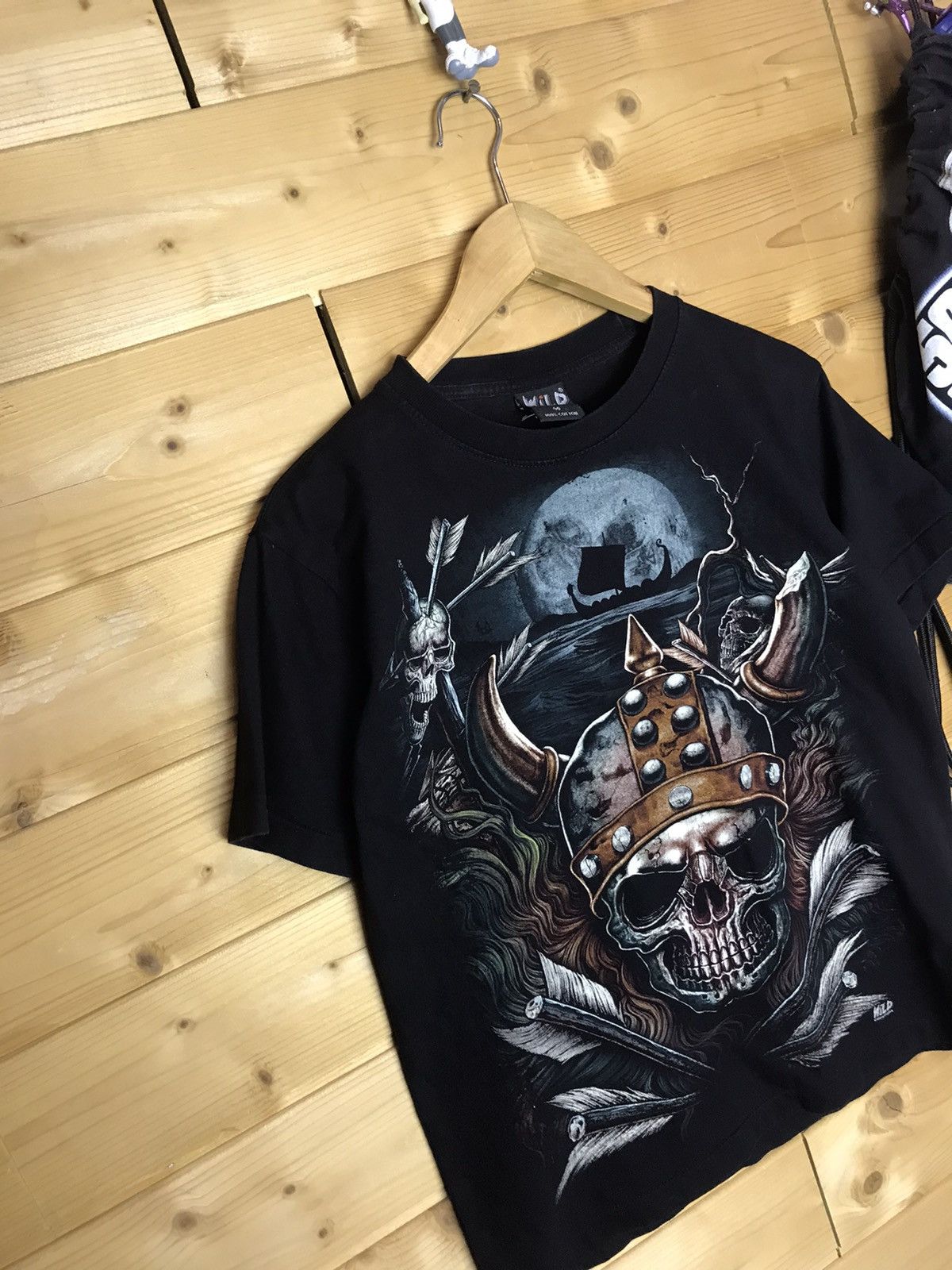 Vintage Vintage Wild skull single stitch t-shirt Size US S / EU 44-46 / 1 - 2 Thumbnail