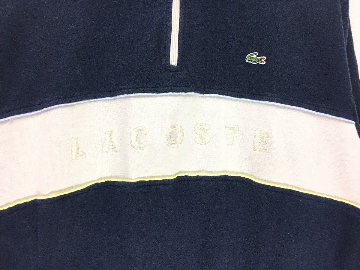 Lacoste × Vintage Vintage 2-Tone Lacoste Big Logo Half Zipper Sweatshirt Size US M / EU 48-50 / 2 - 2 Thumbnail