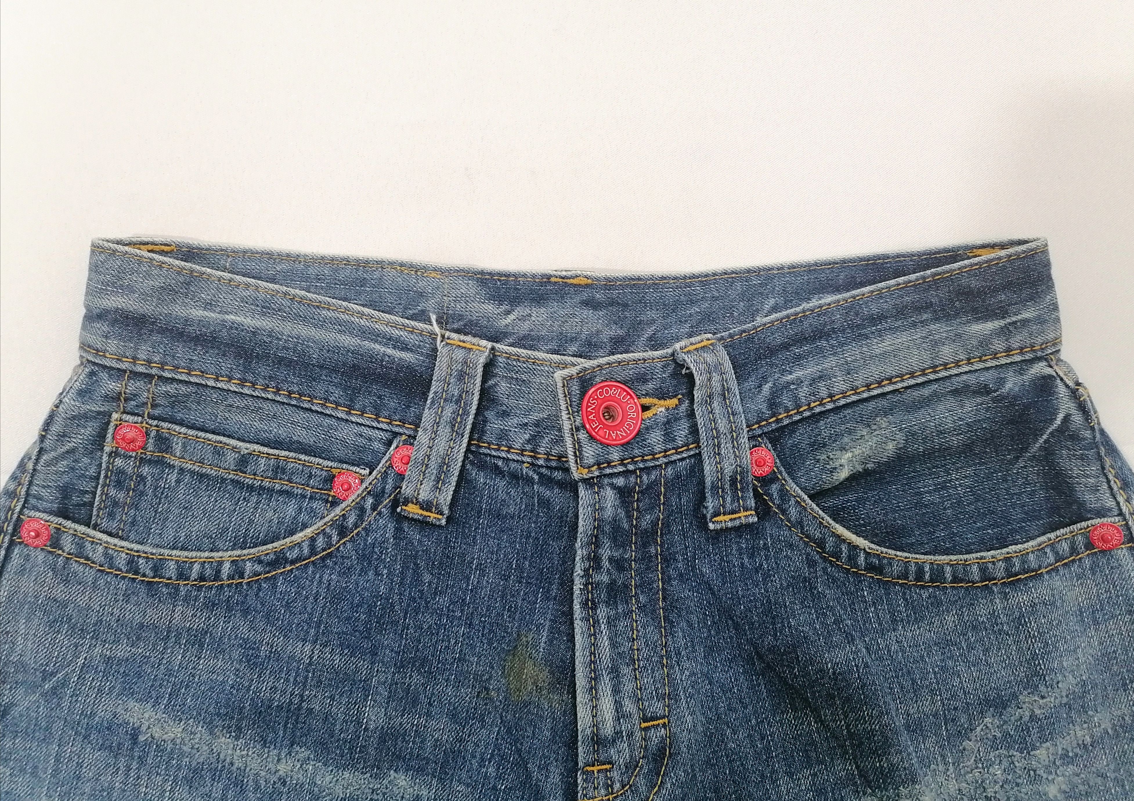 Japanese Brand Co & Lu Original Jeans Printed Designs Size US 30 / EU 46 - 2 Thumbnail