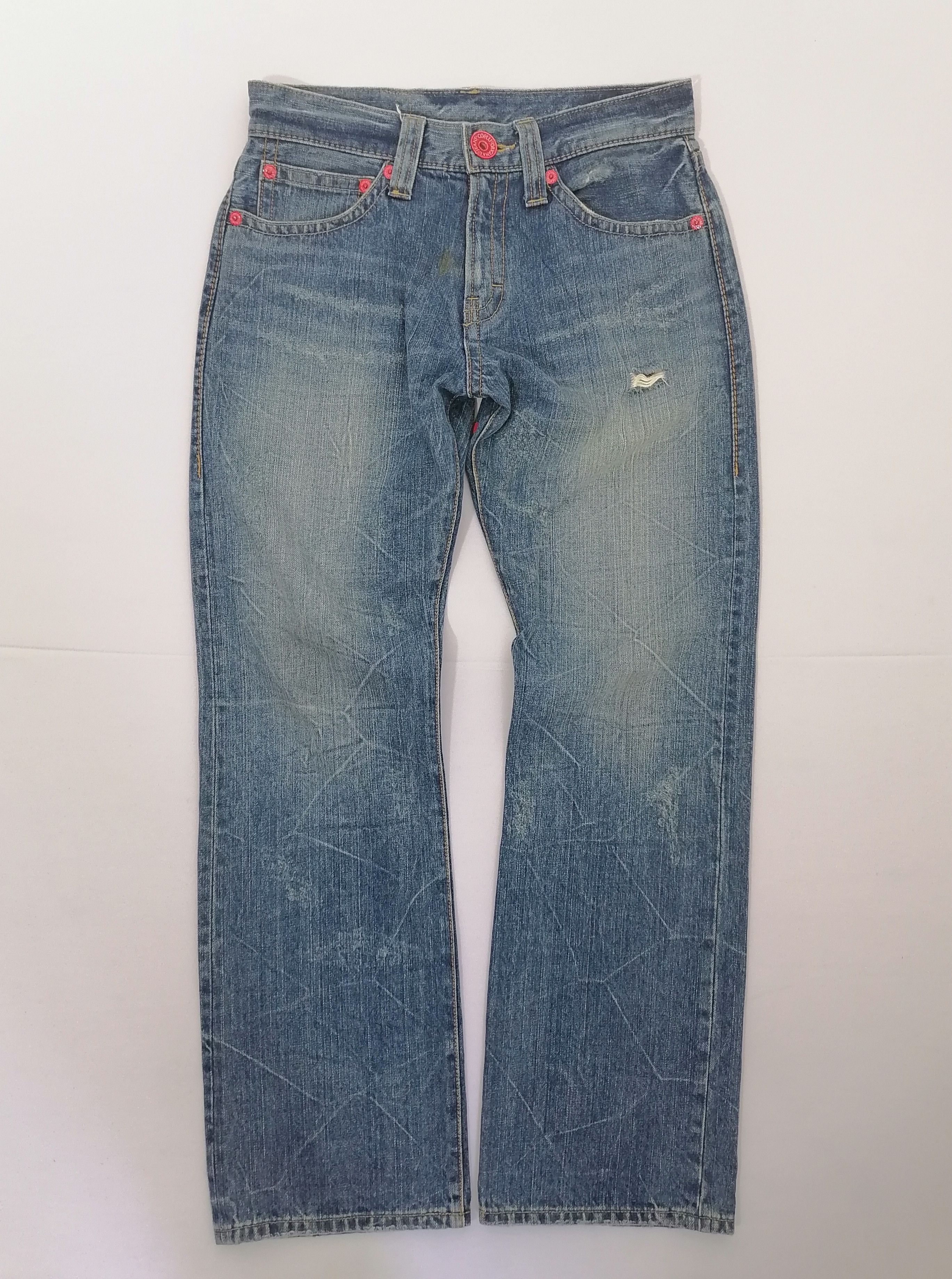 Japanese Brand Co & Lu Original Jeans Printed Designs Size US 30 / EU 46 - 1 Thumbnail