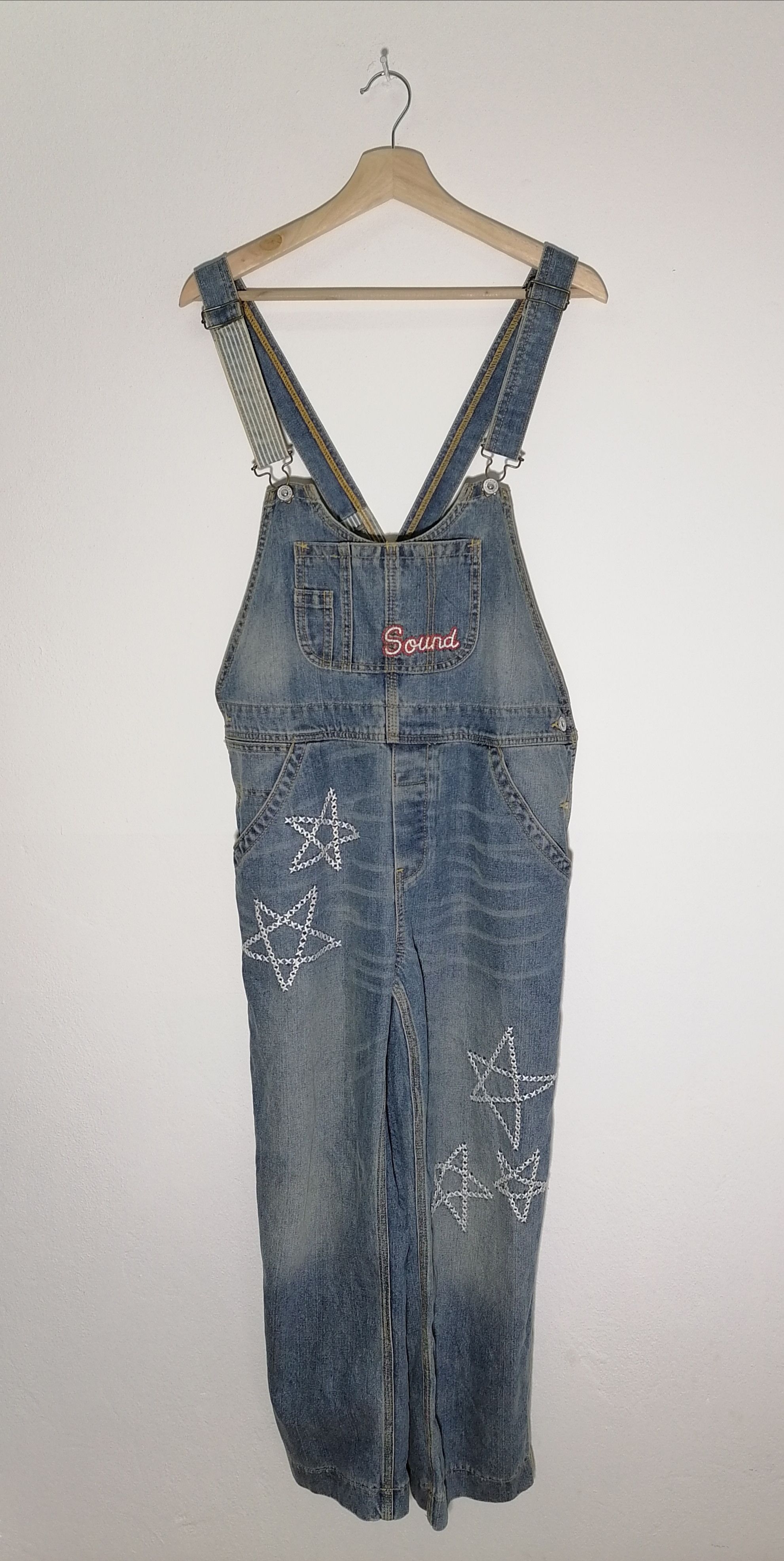 Other Union Made Rough Embroidered Denim Jumpsuit Jeans Size US 40 / EU 56 - 1 Thumbnail